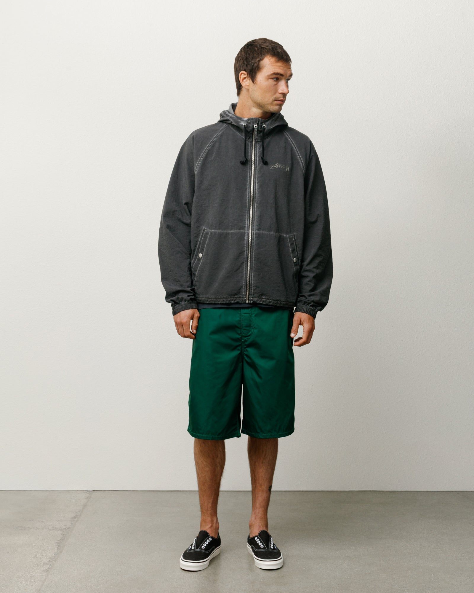 SURFMAN BOARD SHORT✖︎nylon over shorts Surfman Board Short – Green | Bottoms | Stüssy Korea