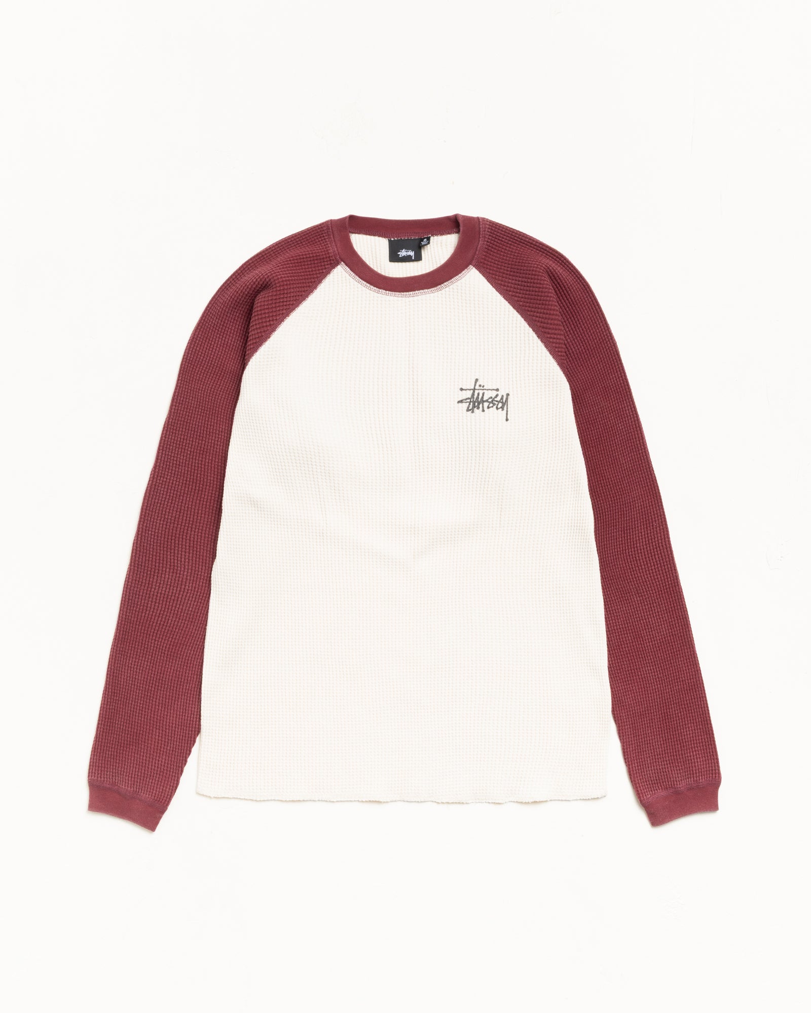 Basic Stüssy Thermal 2 Tone – Off White | Tops | Stüssy Korea