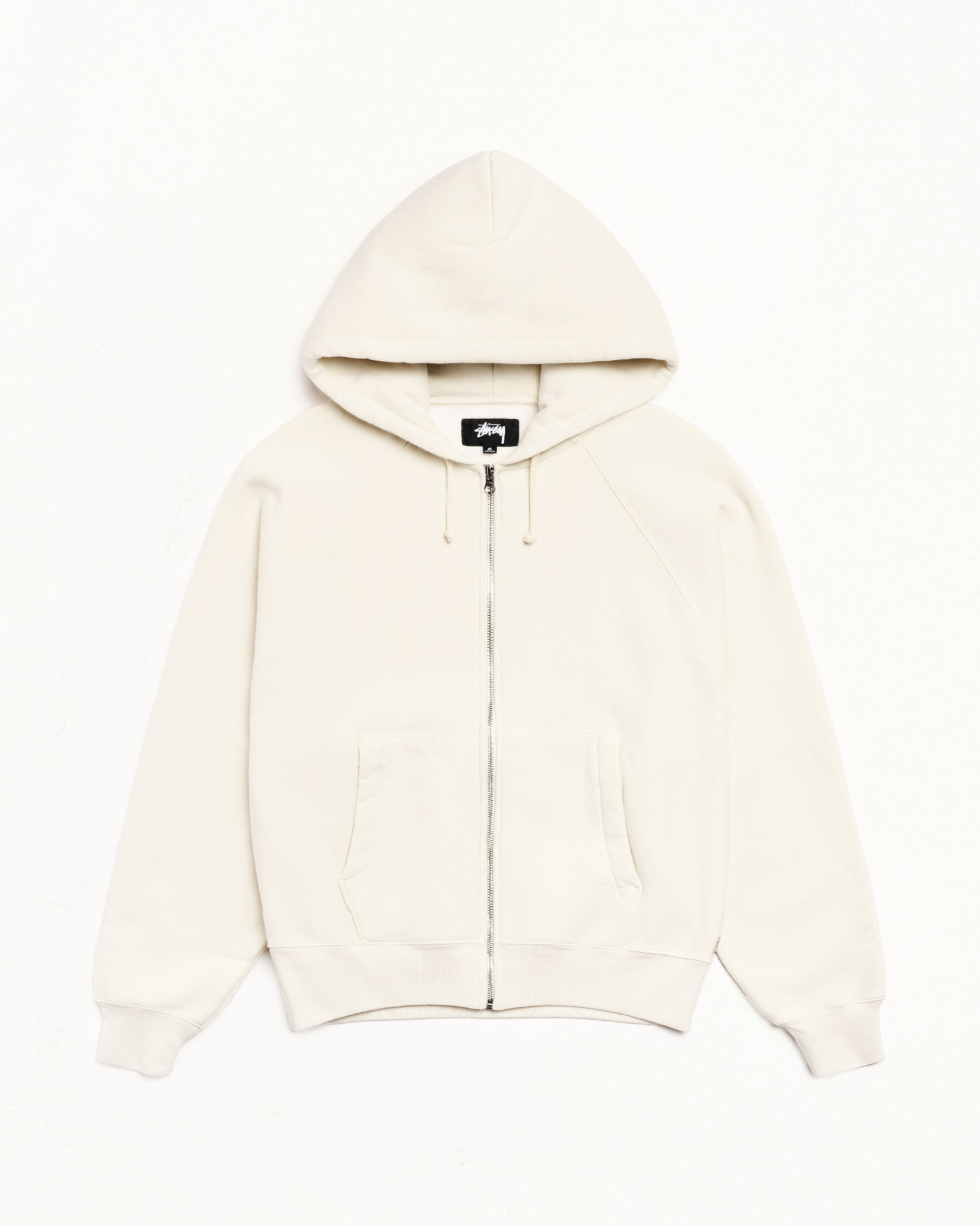 Relaxed Zip Hoodie – Natural | Sweats | Stüssy Korea