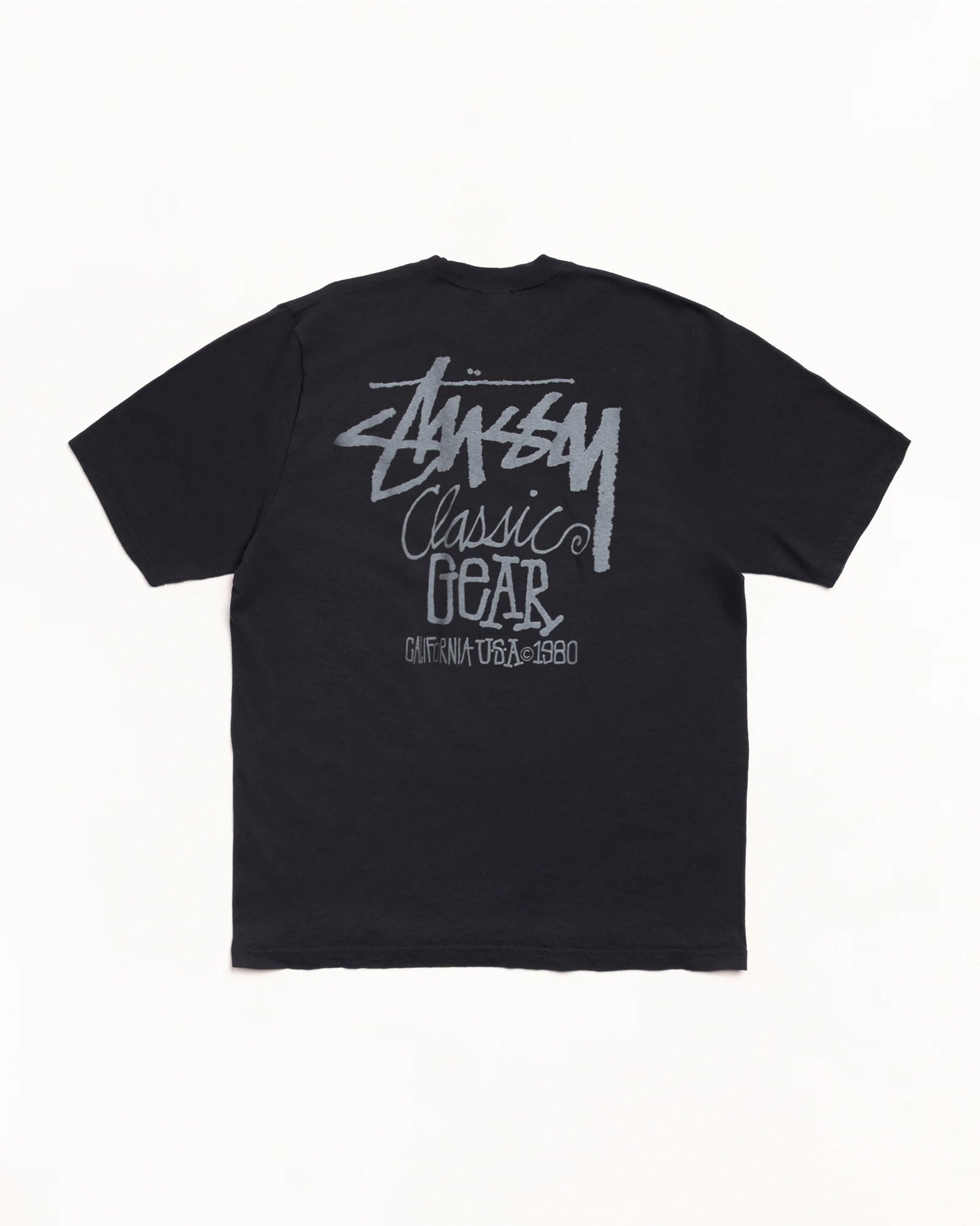 Classic Gear Tee Pigment Dyed – Black | Tees | Stüssy Korea