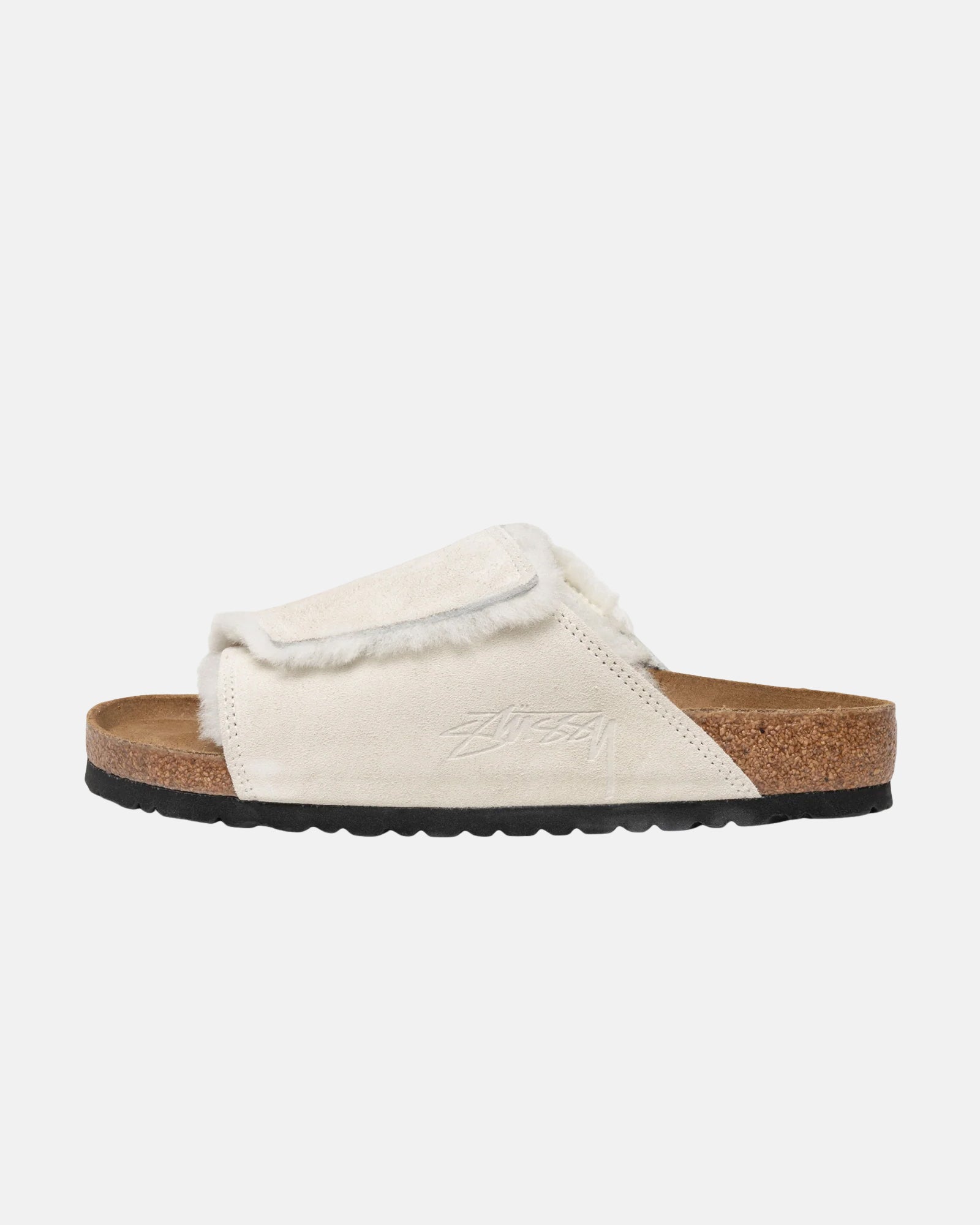 Stüssy Stüssy & Birkenstock Solana Shearling Slide Bone Accessories