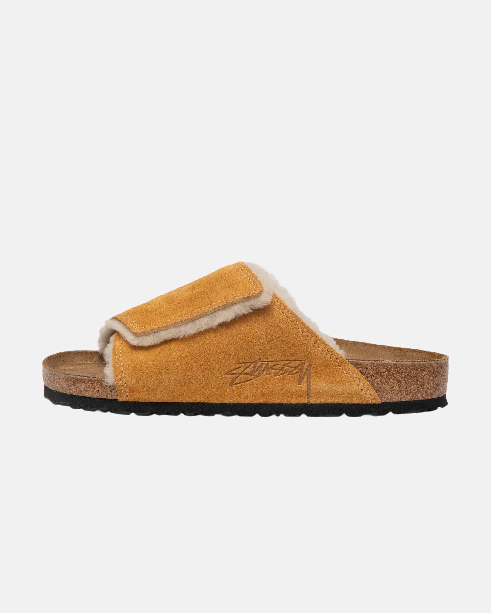 Stüssy Stüssy & Birkenstock Solana Shearling Slide Caramel Accessories