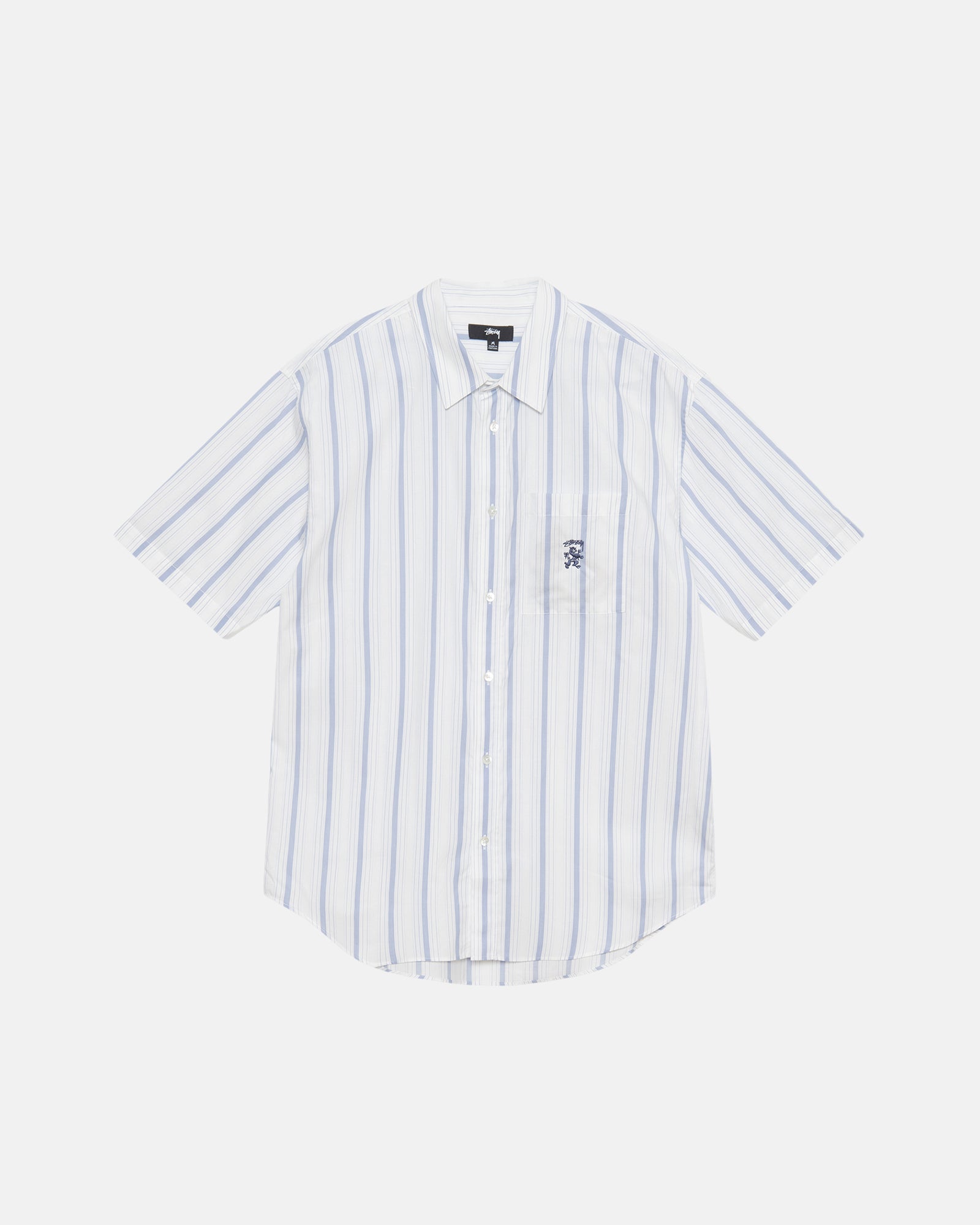 Stüssy Boxy Ss Shirt Stripe White Tops