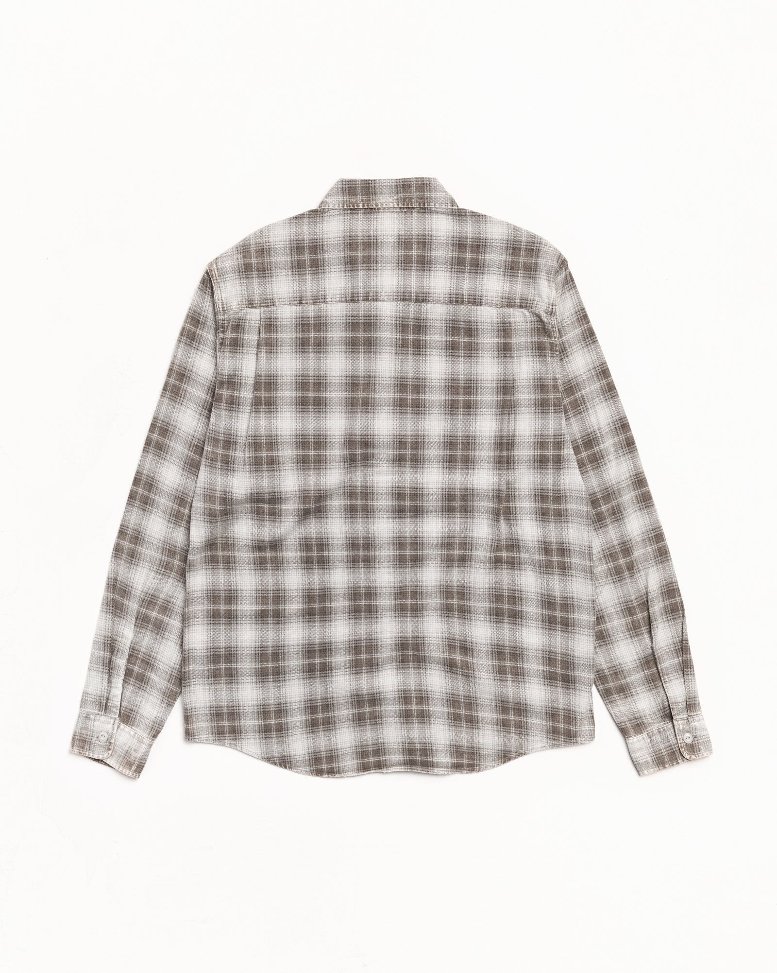 Dax Plaid Shirt Unisex Long Sleeve In Brown
