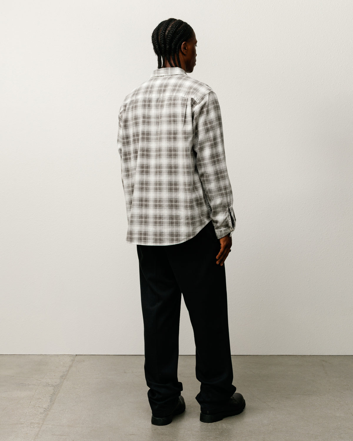 Dax Plaid Shirt Unisex Long Sleeve In Brown