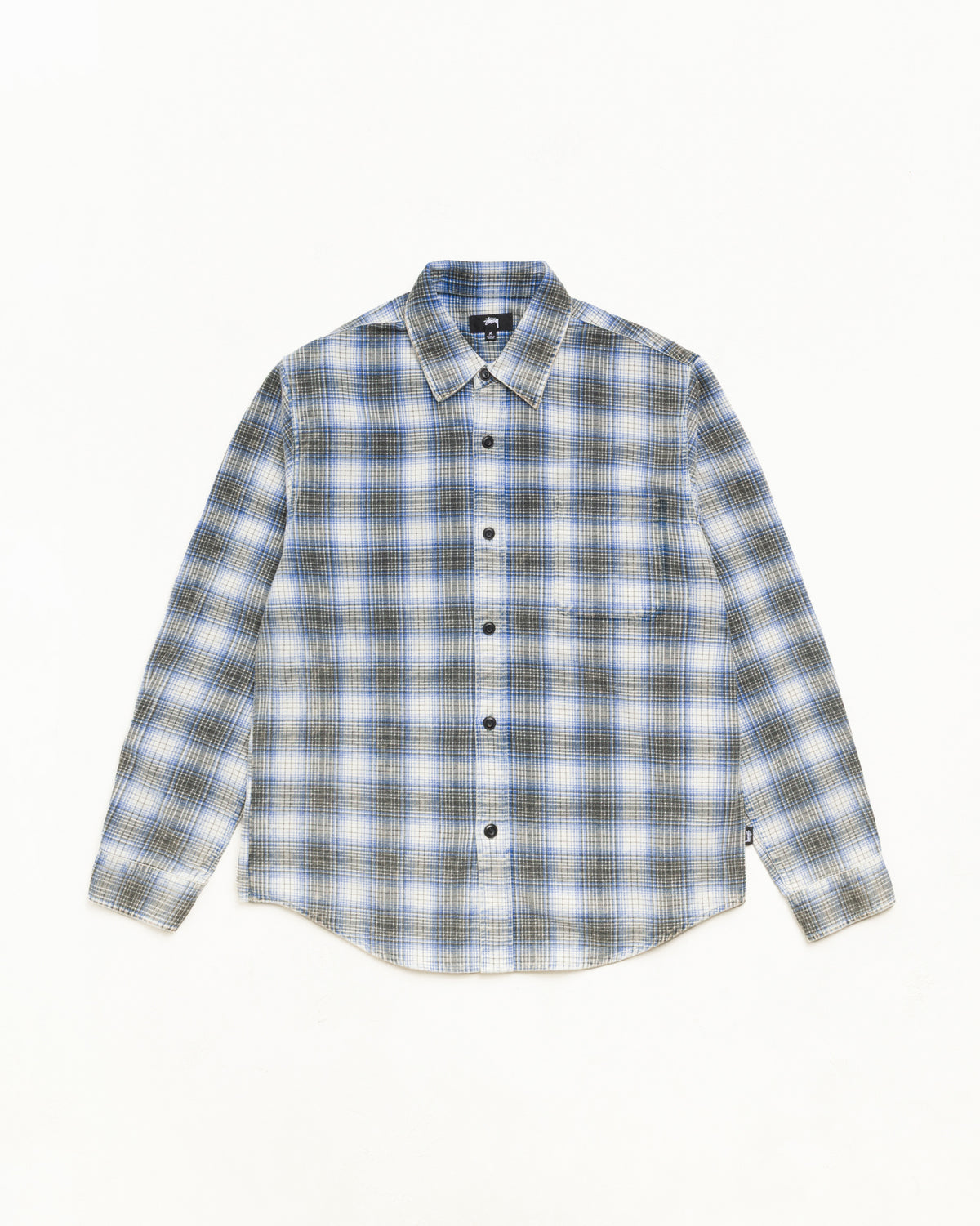 Dax Plaid Shirt Unisex Long Sleeve In Blue