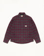 QUILTED PLAID SHIRT JACKET