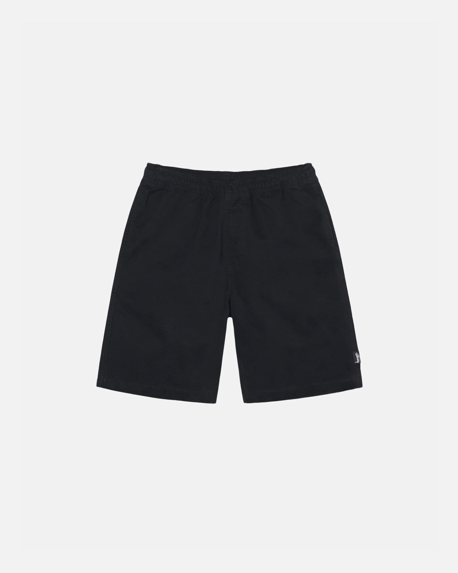 Stüssy Beach Short Brushed Cotton Black Shorts