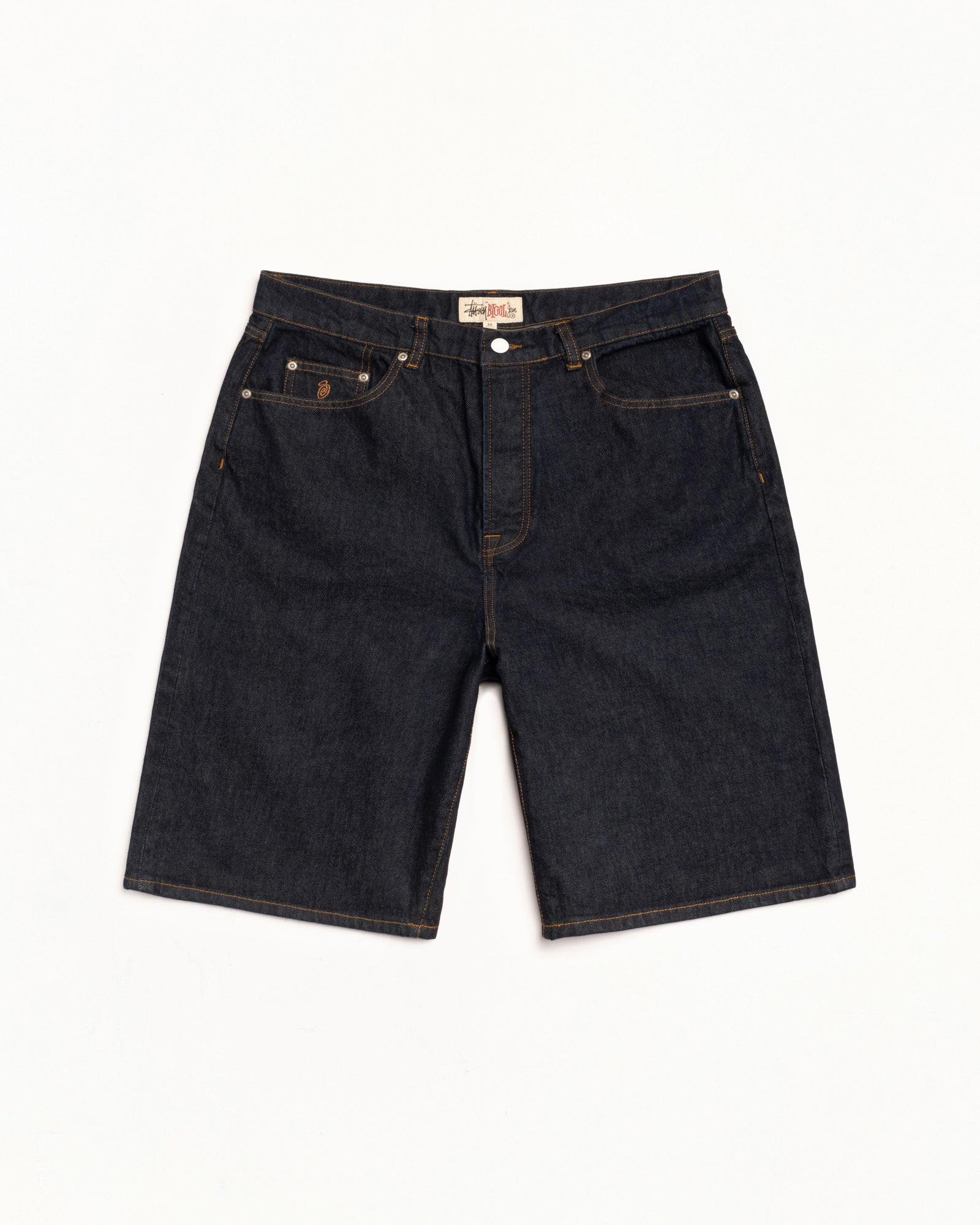 Big Ol Shorts Denim Mens Regular In Rinsed Indigo