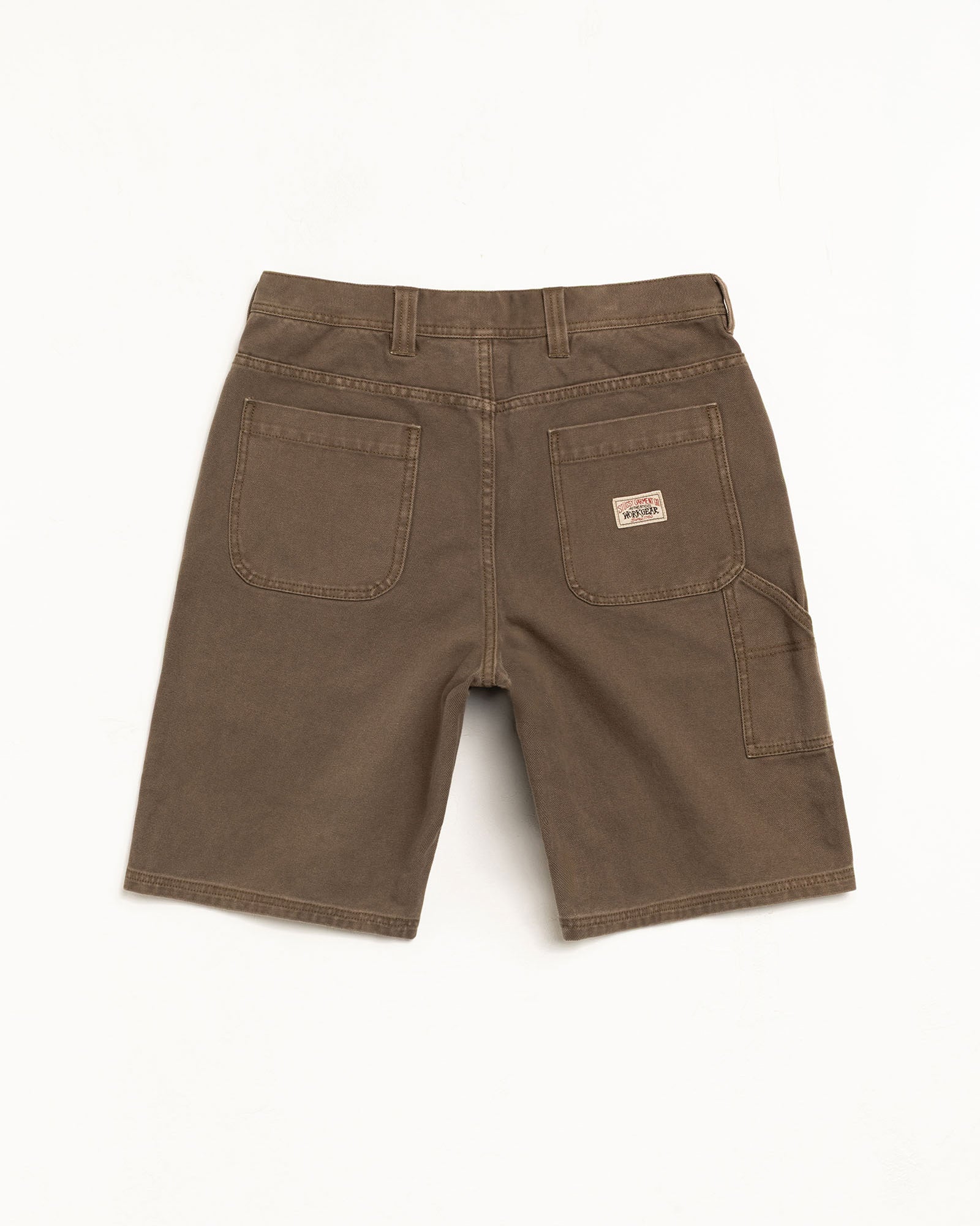 Work Short Washed Canvas Mens Regular In Brown