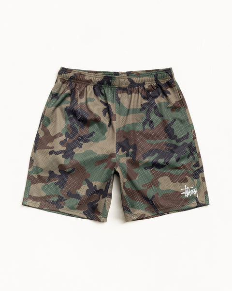Mesh Short Basic Mens Regular In Woodland Camo