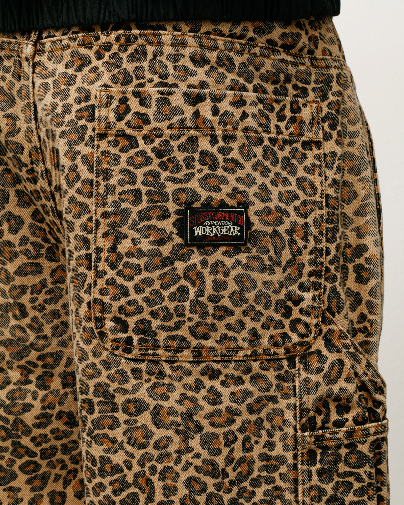 Work Short Vintage Wash Mens Regular In Leopard