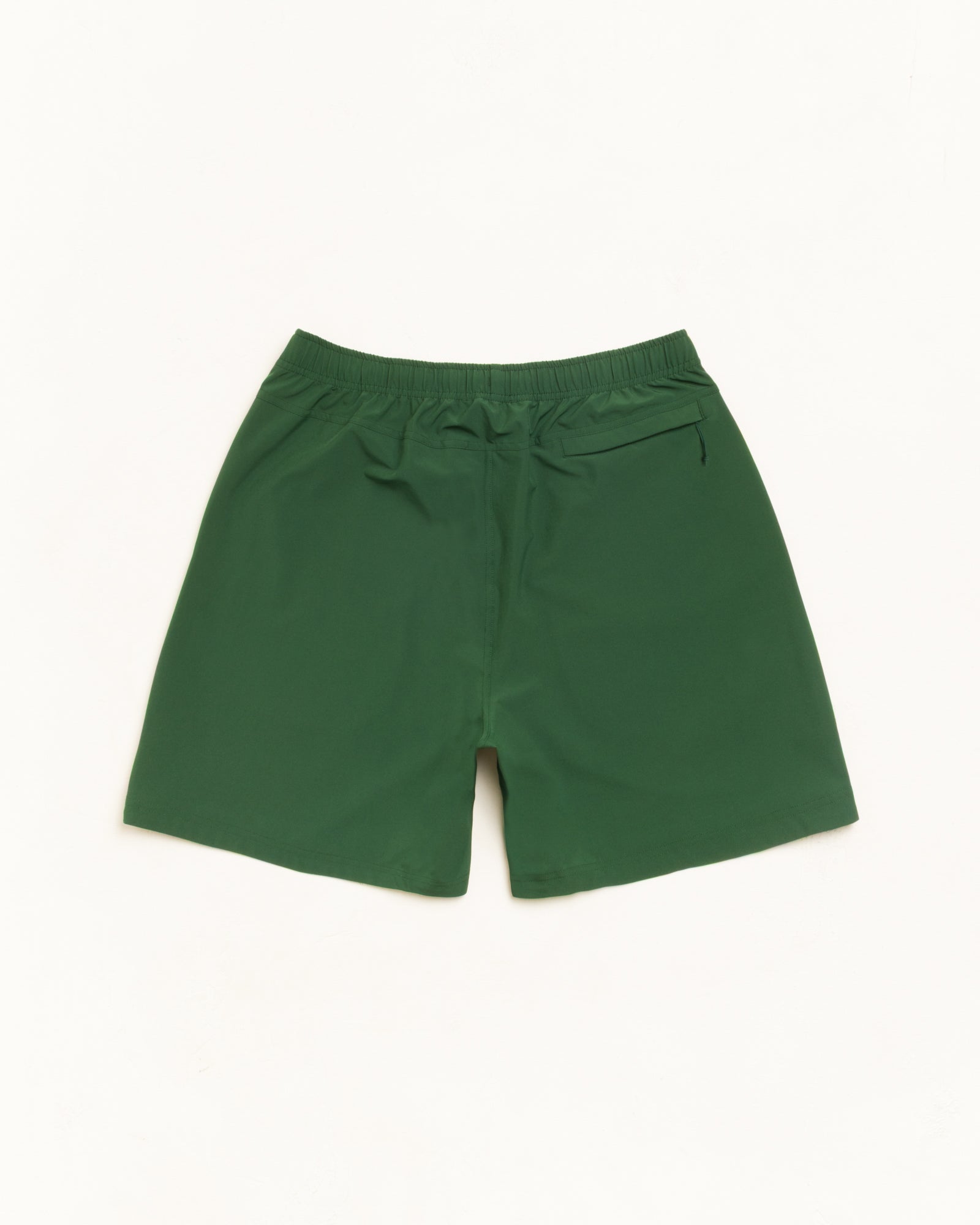 Stüssy SPORT SHORT 유니섹스, 파인 그린, 신축성 허리밴드와 뒤 지퍼 포켓
