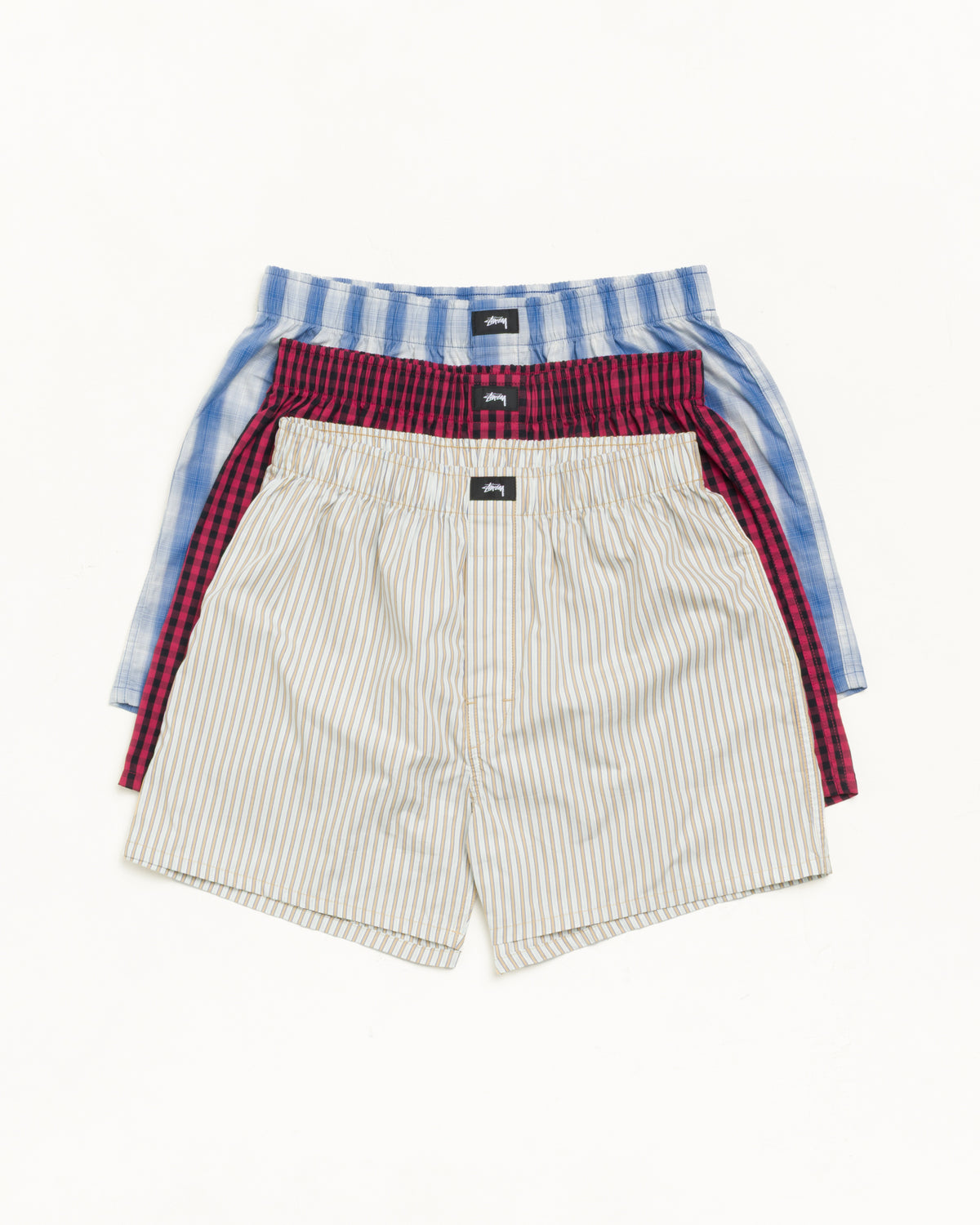 Stussy Boxer Short- 3 Pack Mens In Multi