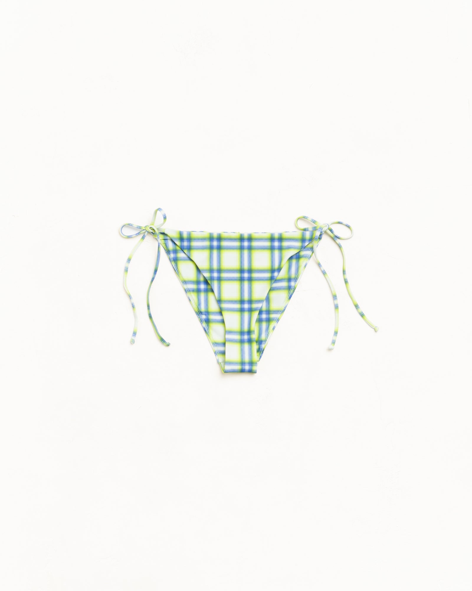 Bikini Bottom Womens In Green Plaid