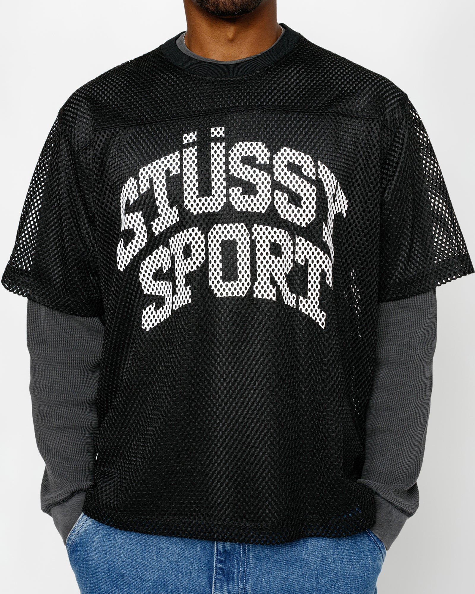 Stüssy Stüssy Sport Jersey Black Tops