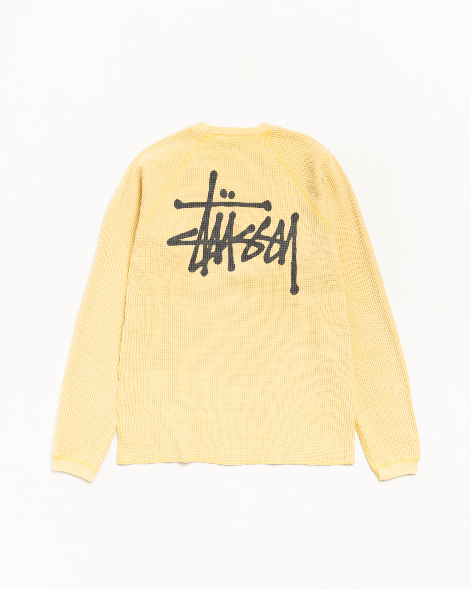 Basic Stüssy Thermal – Pale Yellow | Tops & Knits | Stüssy Korea