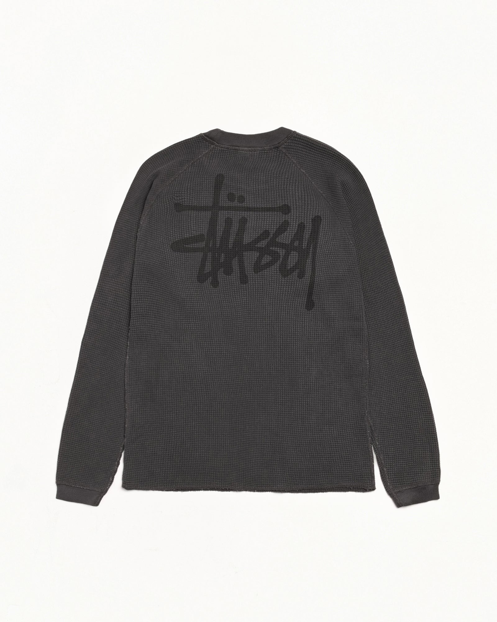 Basic Stüssy Thermal - Washed Black | Tops & Knits | Stüssy Korea