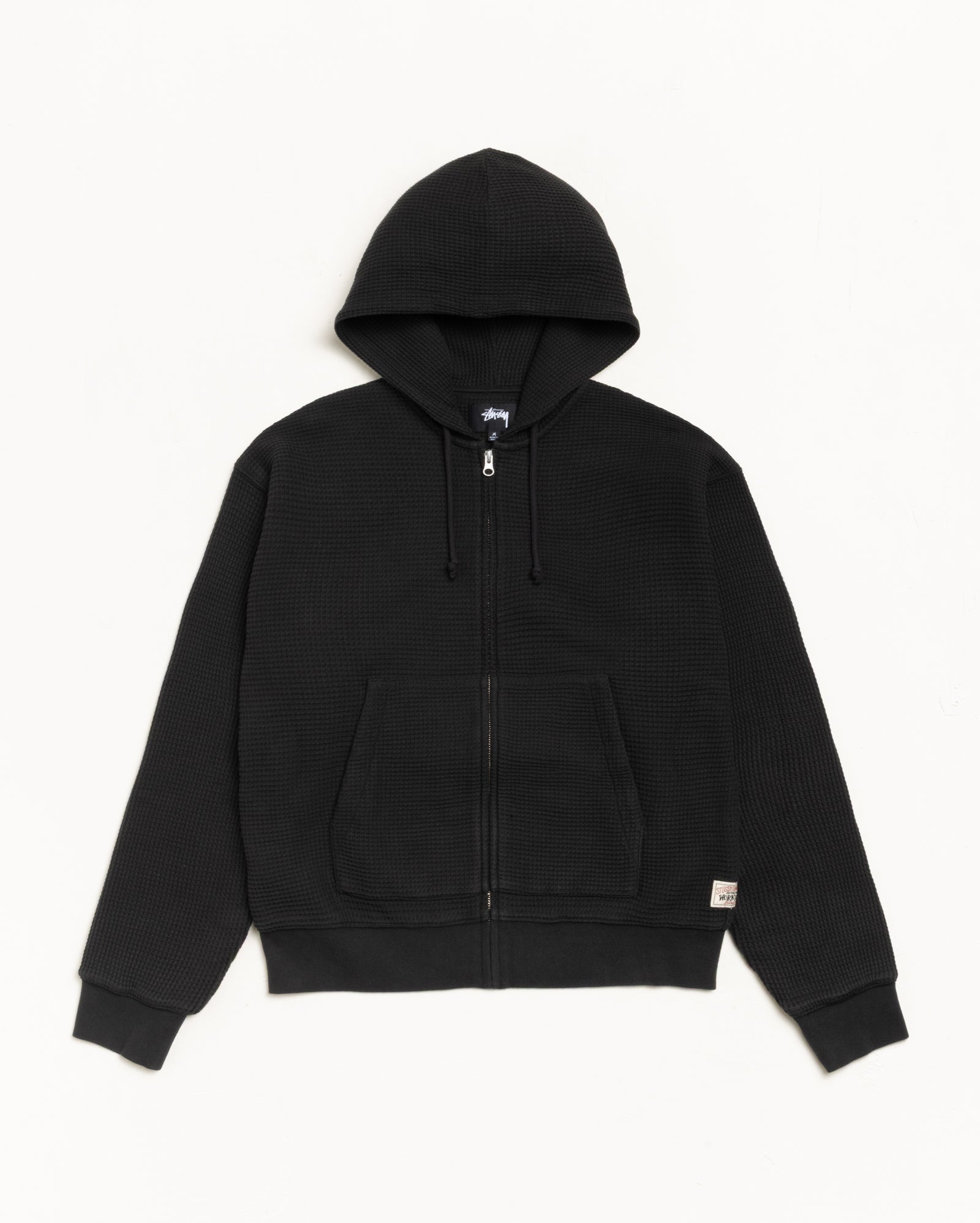 専用STUSSY DOUBLE LAYER WAFFLE ZIP HOODIE Double Layer Waffle Zip Hoodie – Black | Tops | Stüssy Korea