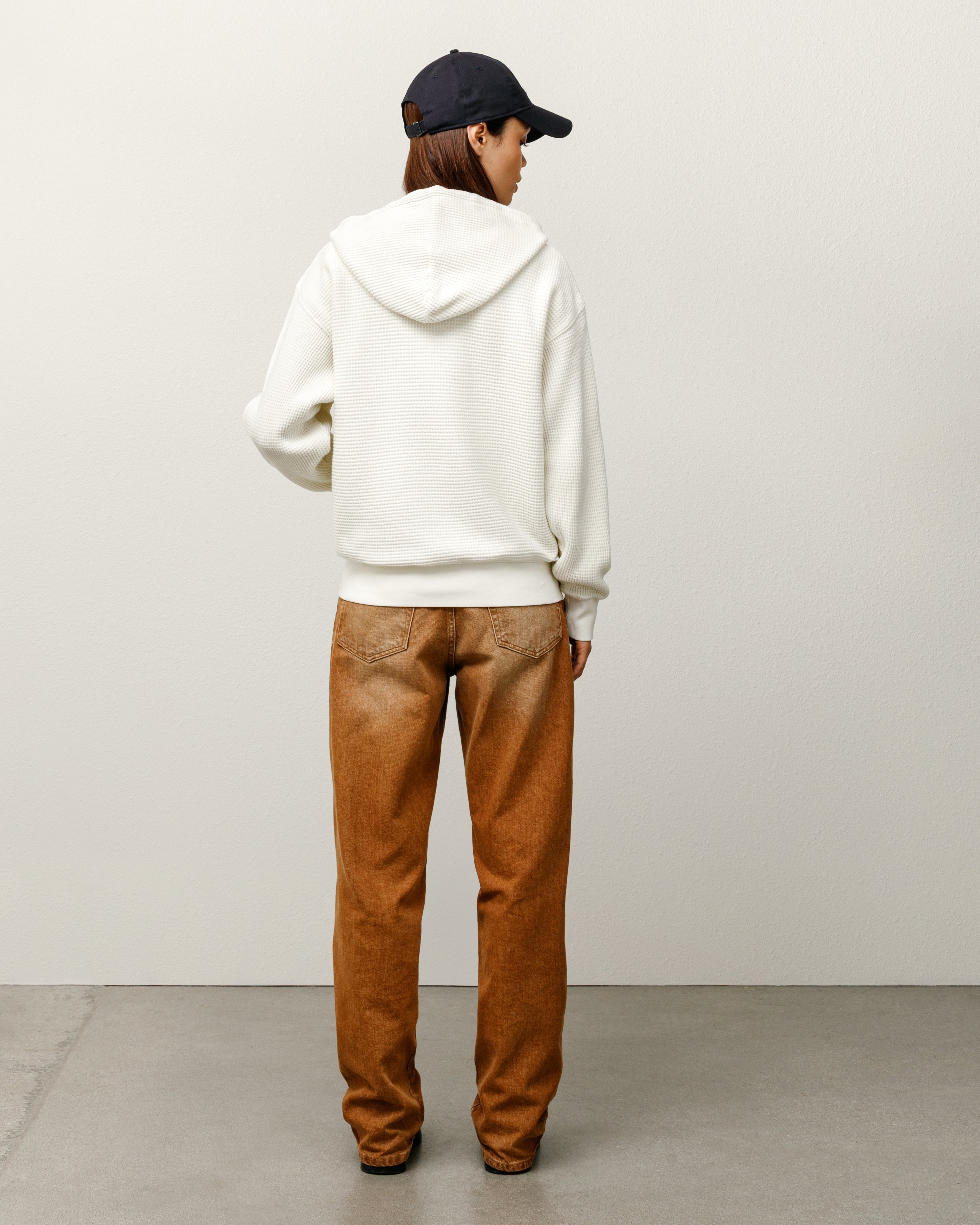 Double Layer Waffle Zip Hoodie – Off White | Tops | Stüssy Korea