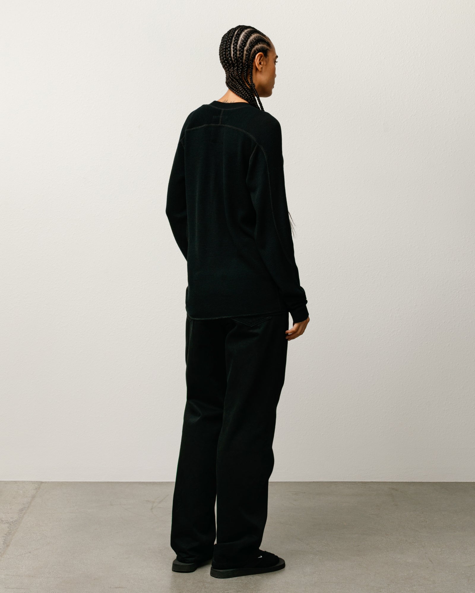Wool LS Thermal – Black | Tops & Knits | Stüssy Korea
