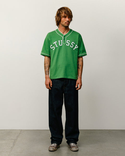 Arch Baseball Jersey Mens Short Sleeve In Green