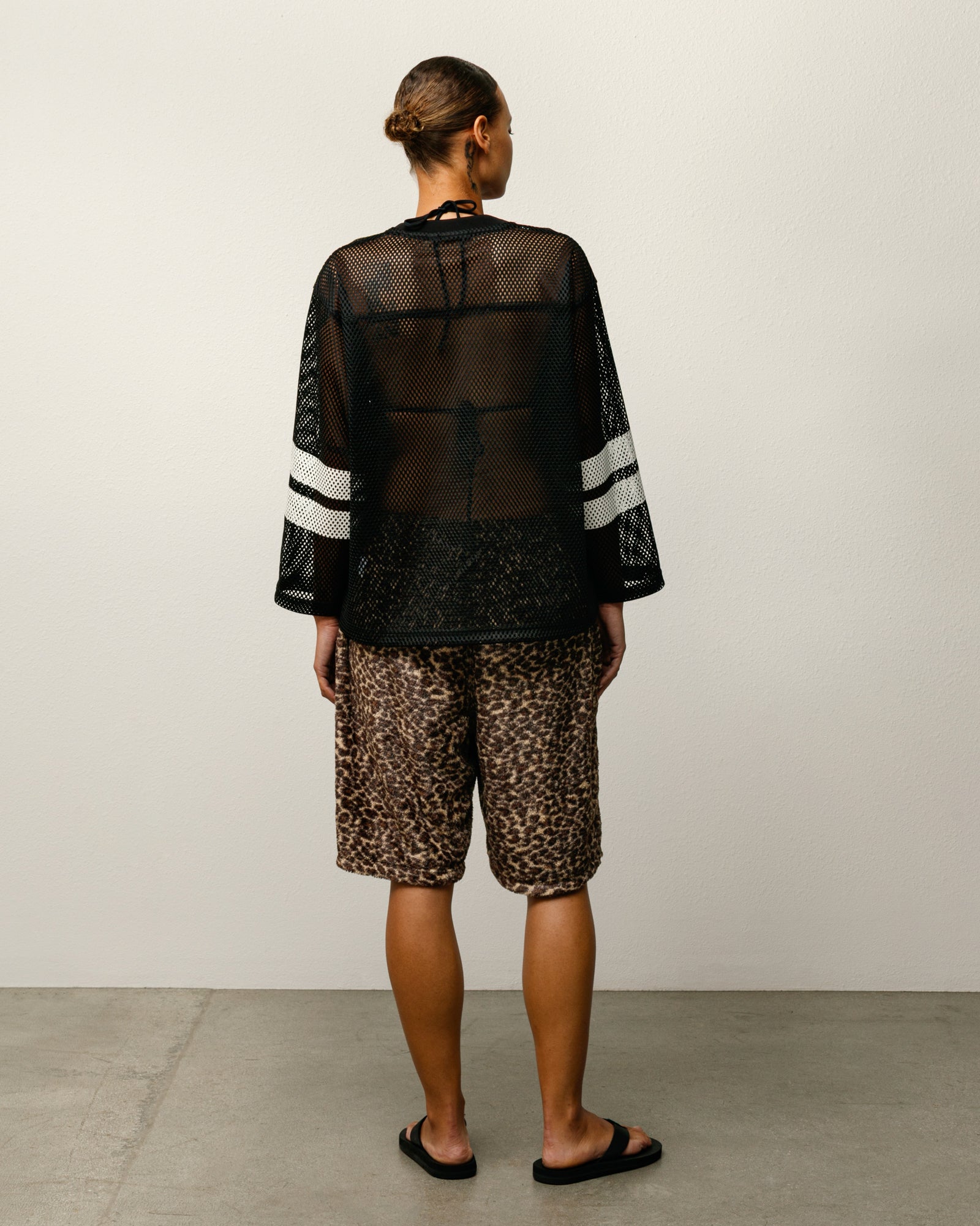 Trucker Team Jersey Mens Short Sleeve In Black