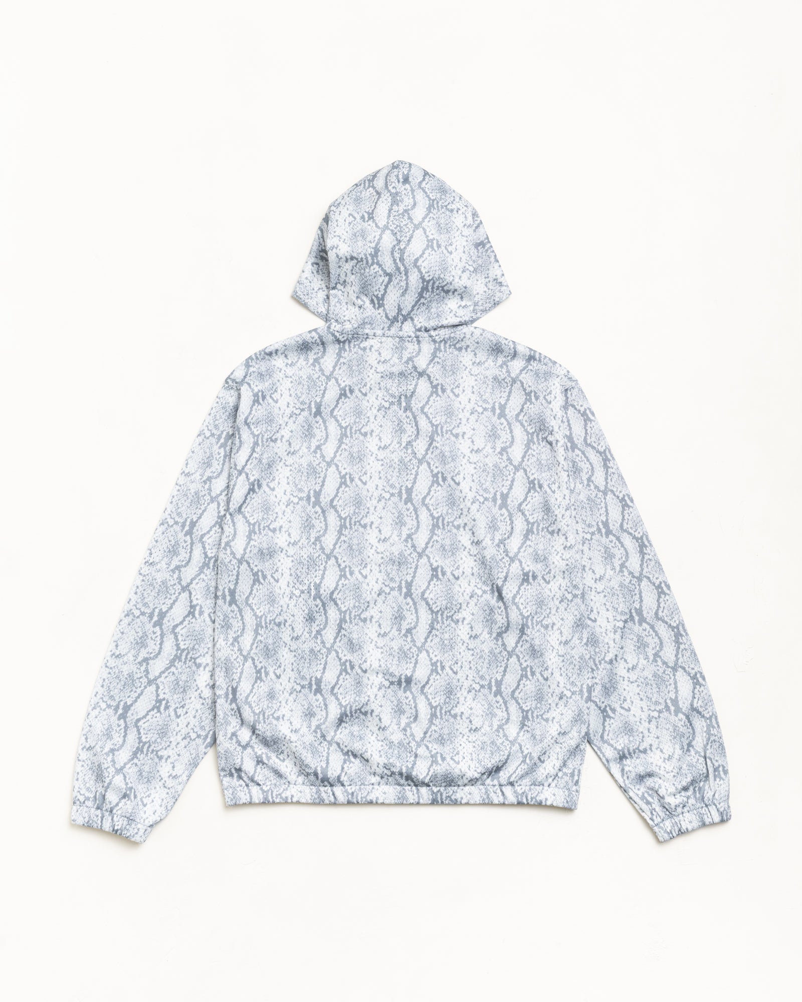 Athletic Mesh Zip Hood Unisex Long Sleeve In Snake