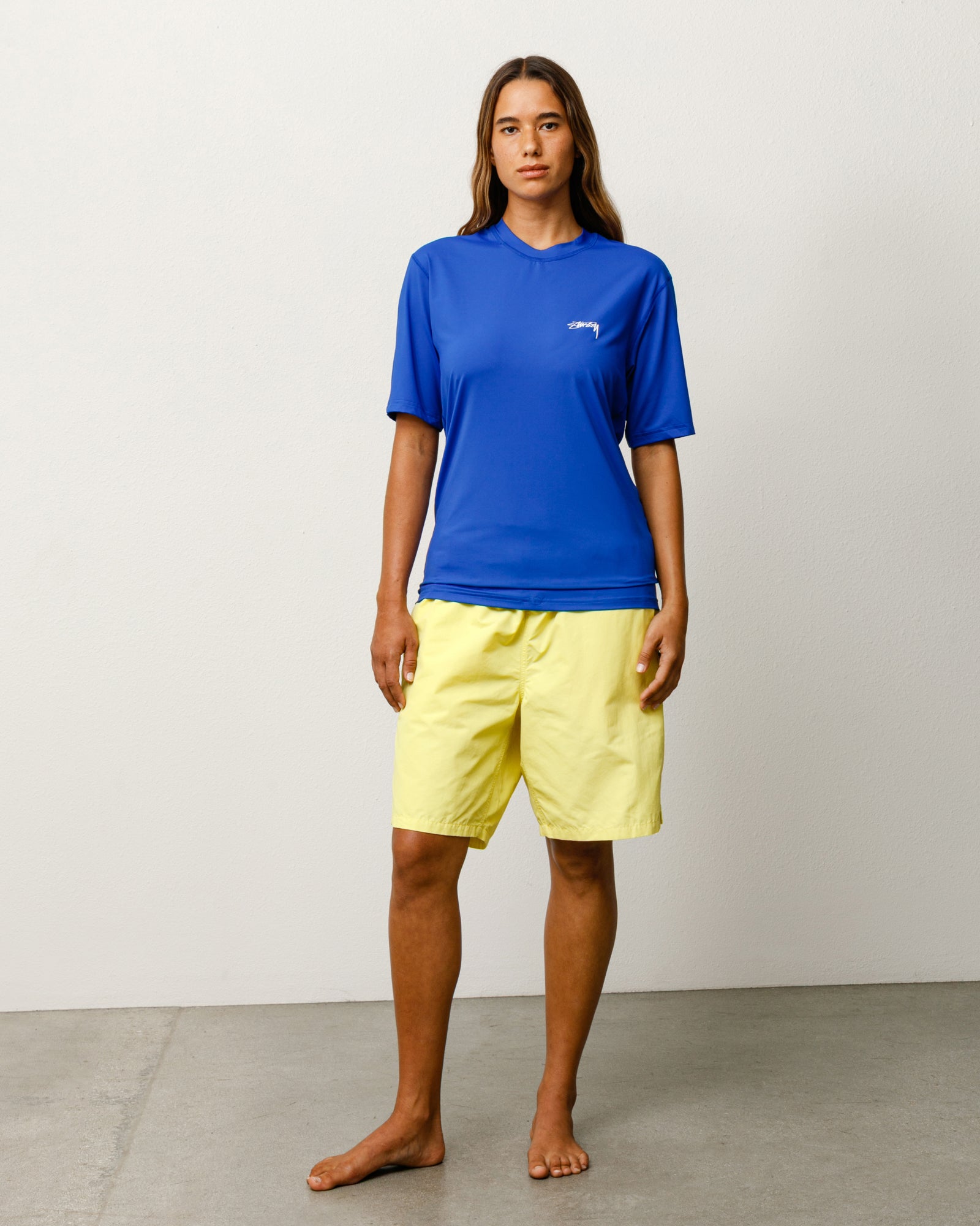 S/sl Rash Guard Unisex Short Sleeve In Blue