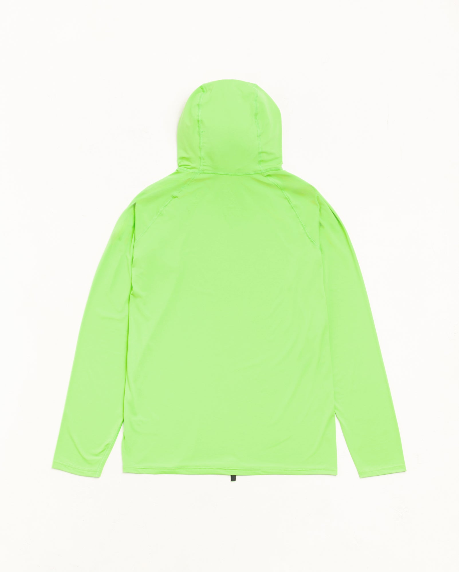 Ls Hooded Rash Guard Unisex Long Sleeve In Lime