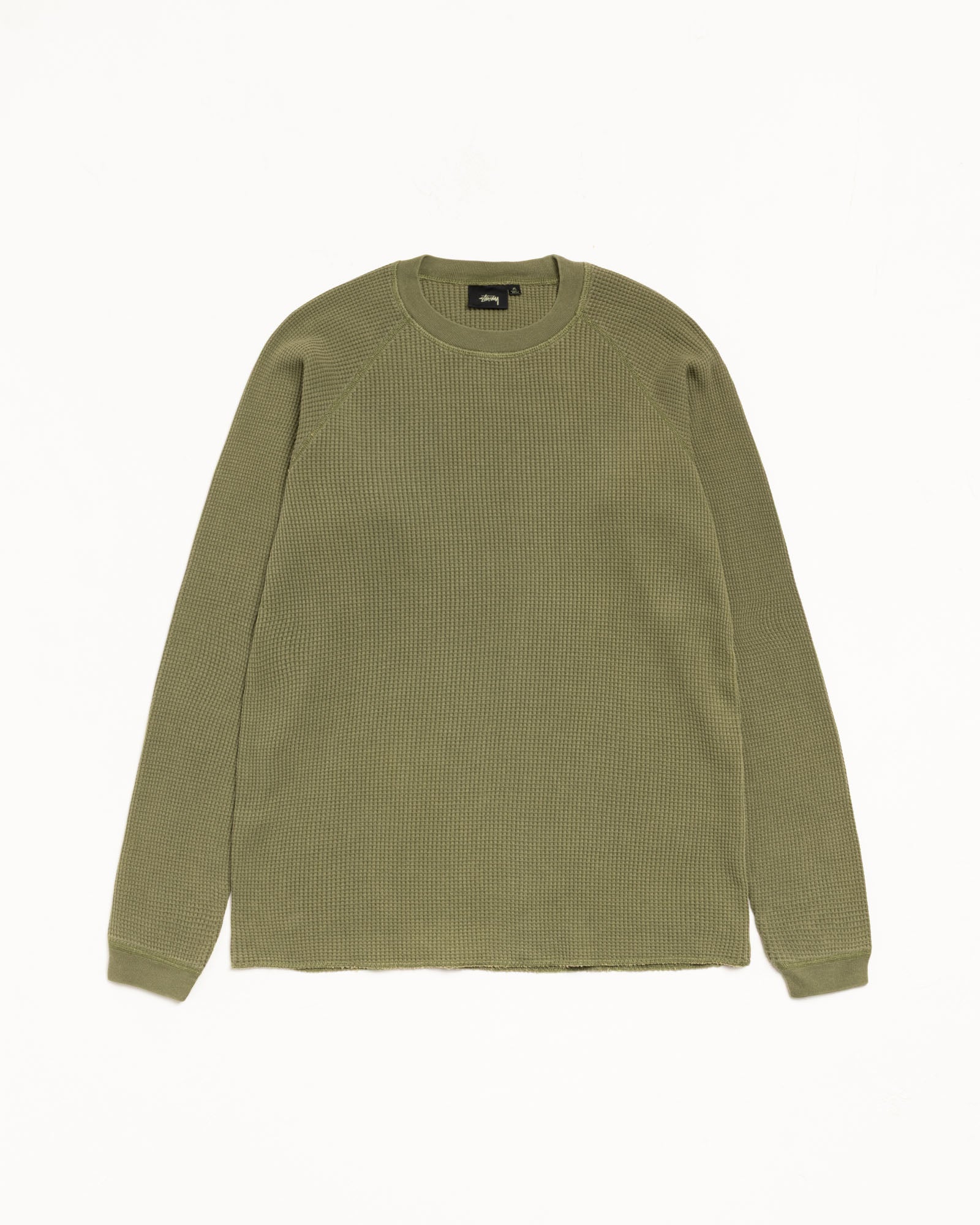 Raglan Thermal Mens Long Sleeve In Olive