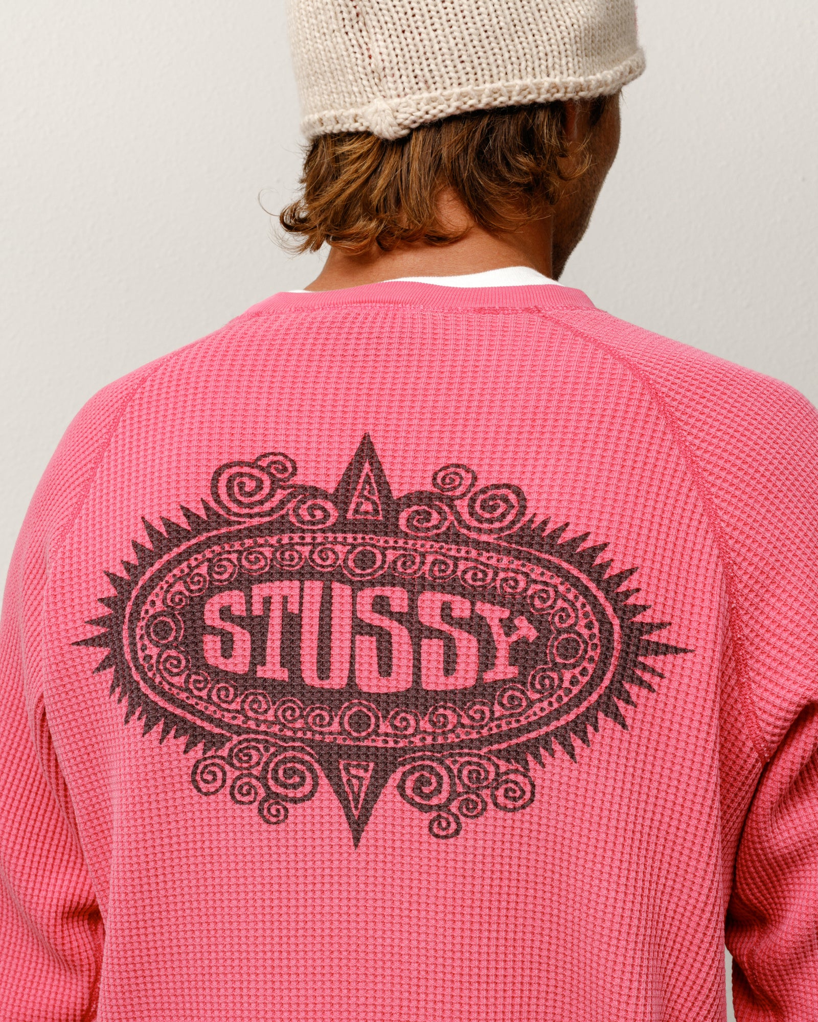 Mantra Raglan Thermal – Pink | Tops & Knits | Stüssy Korea