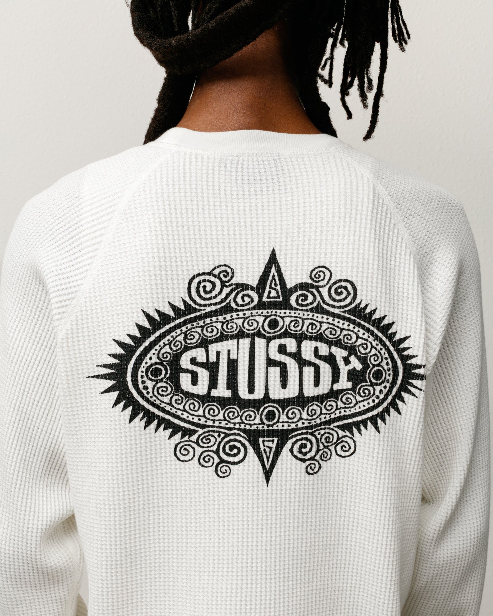 Mantra Raglan Thermal – White | Tops & Knits | Stüssy Korea