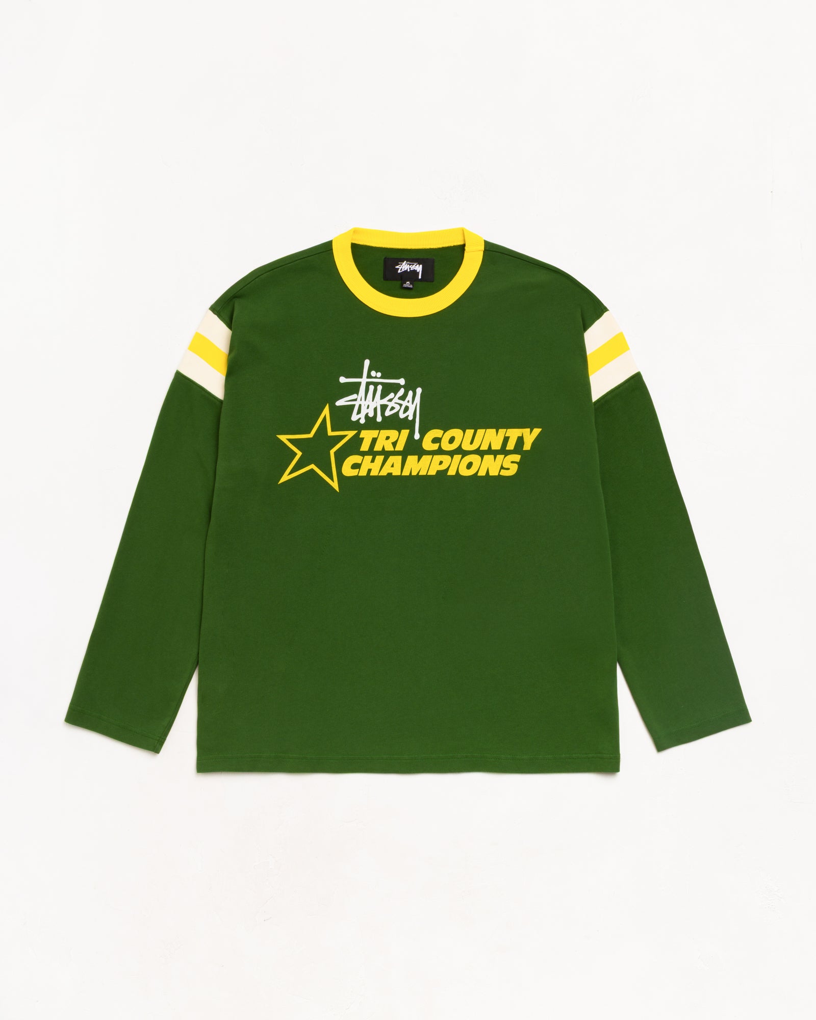 Ls Ringer Tee Unisex Long Sleeve In Green | hero:main:collection:new-arrivals,shirts,tops-shirts,all,tees,outerwear,denim,knits,accessories,sunglasses,hoodies,sweats,mens-hoodies-sweatshirts,shorts,pants,bottoms,crew-sweats,zip-ups,swim,sweatpants,graphics,lazy-tees,swim,basic-9twenty,button-ups,shorts,cargos,denim-jeans,bottoms,bags,belts,wearables,gear,footwear,button-ups,basic-tops,jerseys,big-ol,classics,slim,jackets,all,tees, | product-card-slider