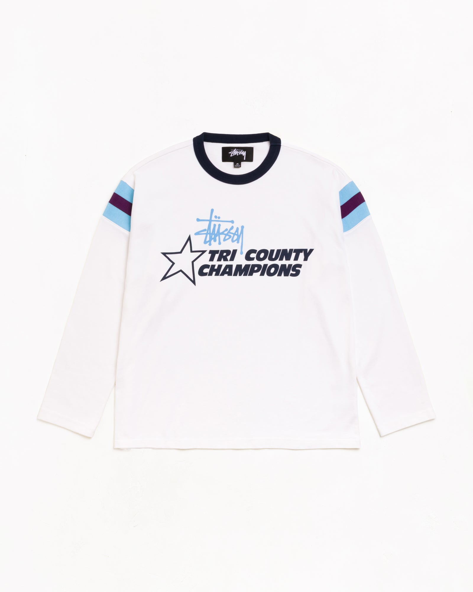 Ls Ringer Tee Unisex Long Sleeve In White | hero:main:collection:new-arrivals,shirts,tops-shirts,all,tees,outerwear,denim,knits,accessories,sunglasses,hoodies,sweats,mens-hoodies-sweatshirts,shorts,pants,bottoms,crew-sweats,zip-ups,swim,sweatpants,graphics,lazy-tees,swim,basic-9twenty,button-ups,shorts,cargos,denim-jeans,bottoms,bags,belts,wearables,gear,footwear,button-ups,basic-tops,jerseys,big-ol,classics,slim,jackets,all,tees, | product-card-slider