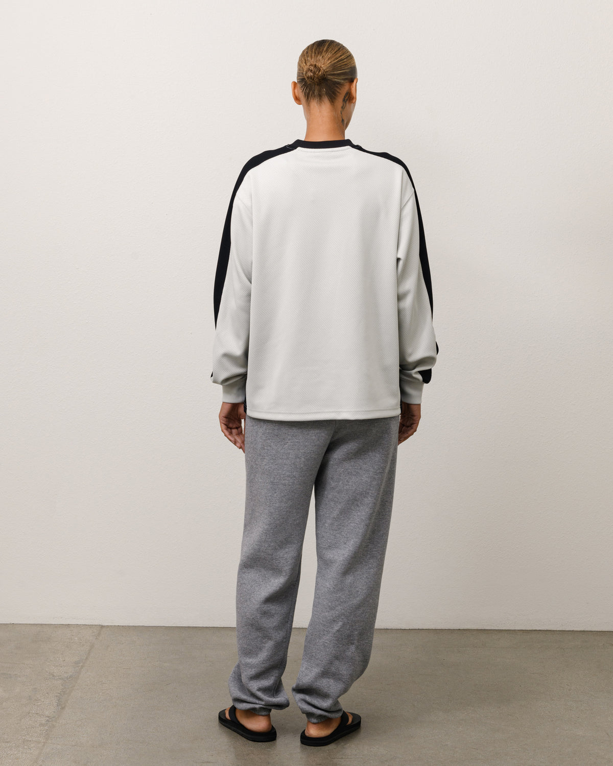 S Mesh Ls Jersey Unisex Long Sleeve In Grey