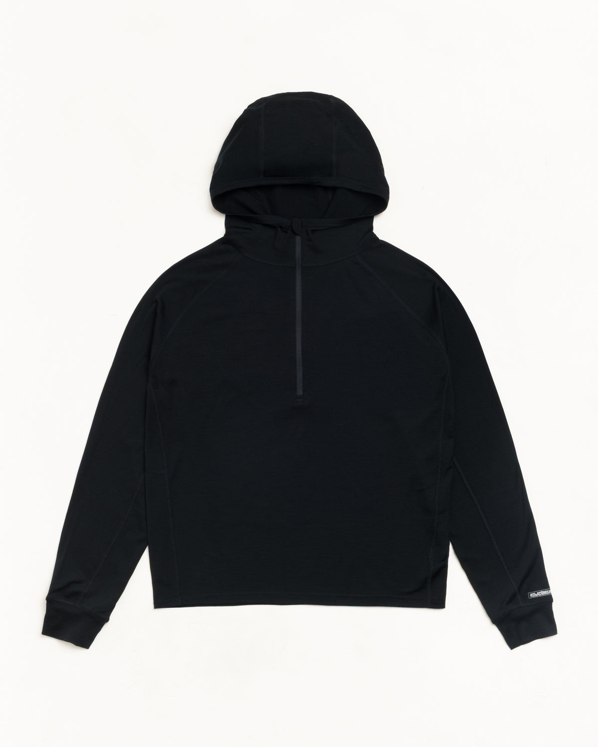 Utility Zip Hood Unisex Long Sleeve In Black