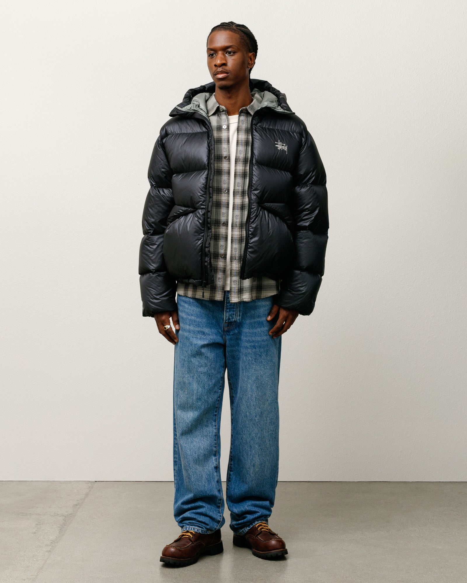 Stussy ブラック　コート　 M 楽天市場】ステューシー STUSSY ジャケット メンズ Stadium Parka