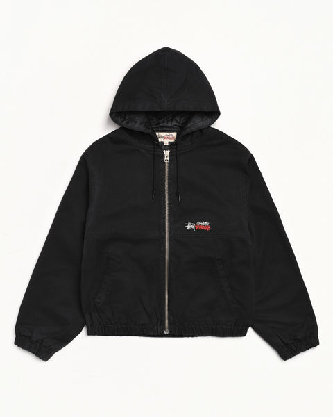 Insulated Work Jacket Canvas – Black | Outerwear | Stüssy Korea