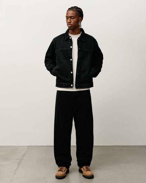 Trucker Jacket Denim – Black | Outerwear | Stüssy Korea