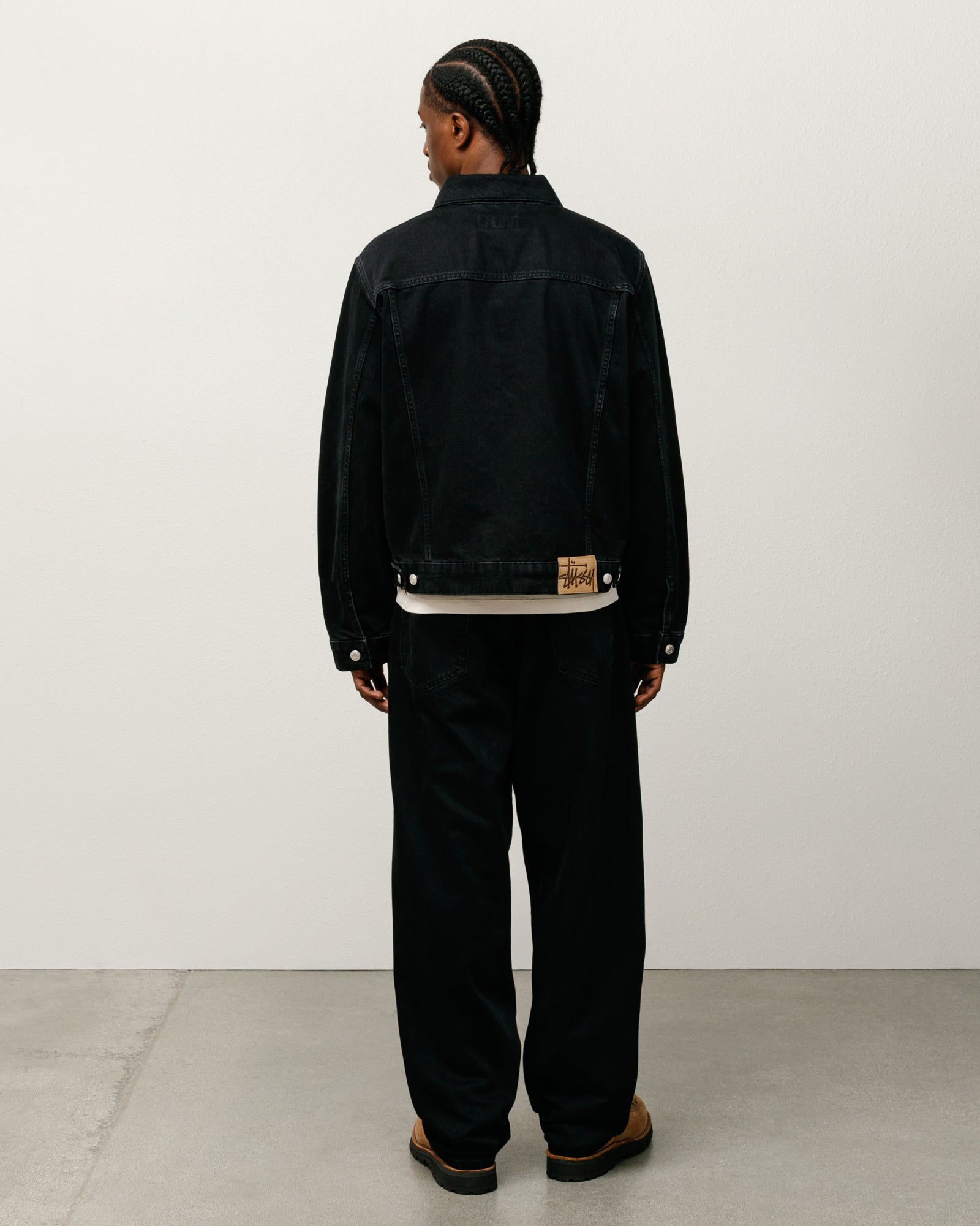 Trucker Jacket Denim – Black | Outerwear | Stüssy Korea