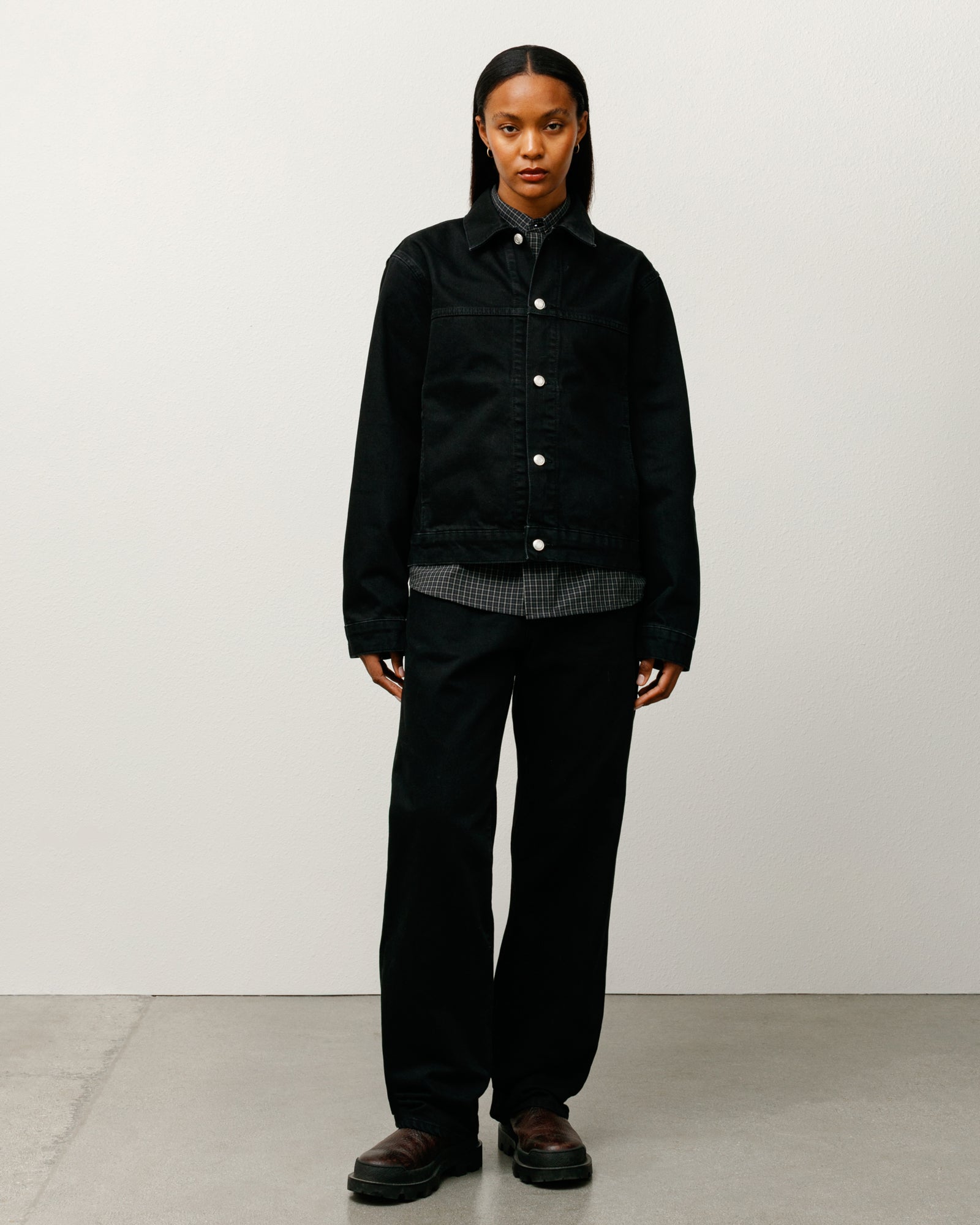 ジャケット・アウター stussy TRUCKER JACKET DENIM m black Trucker Jacket Denim – Black | Outerwear | Stüssy Korea