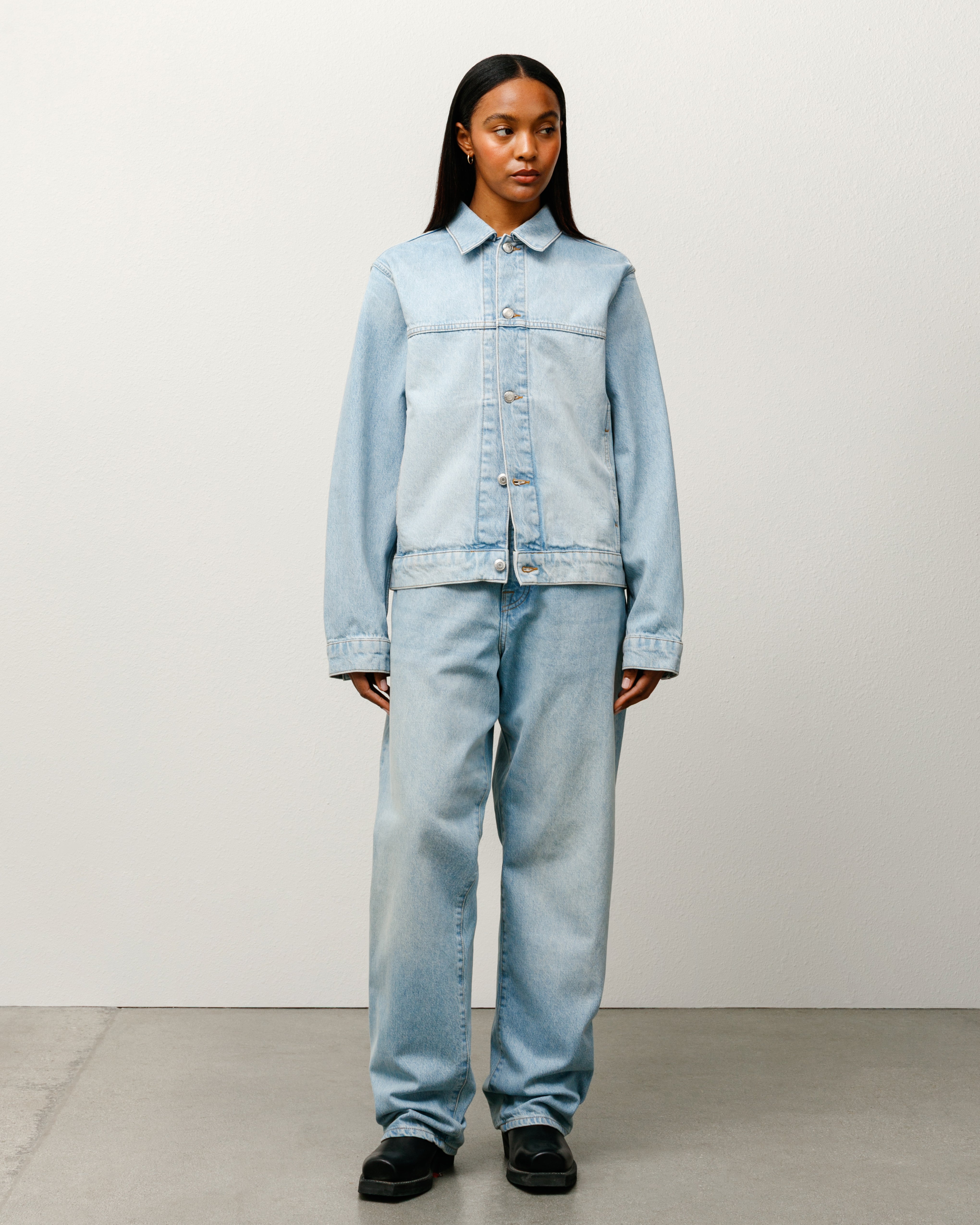 Trucker Jacket Denim – Light Wash | Outerwear | Stüssy Korea