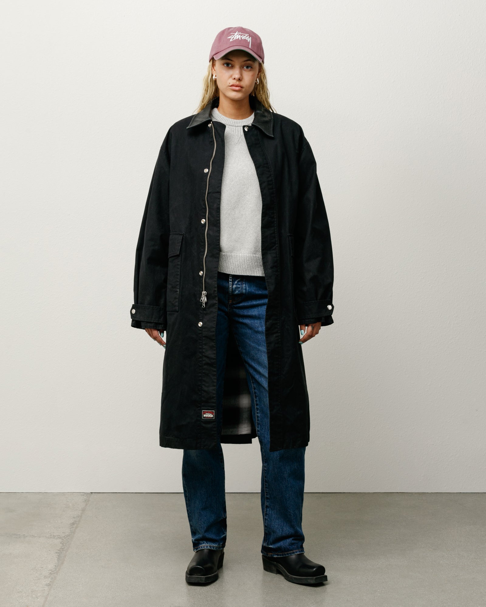 Duster Coat - Black | Outerwear | Stüssy Korea