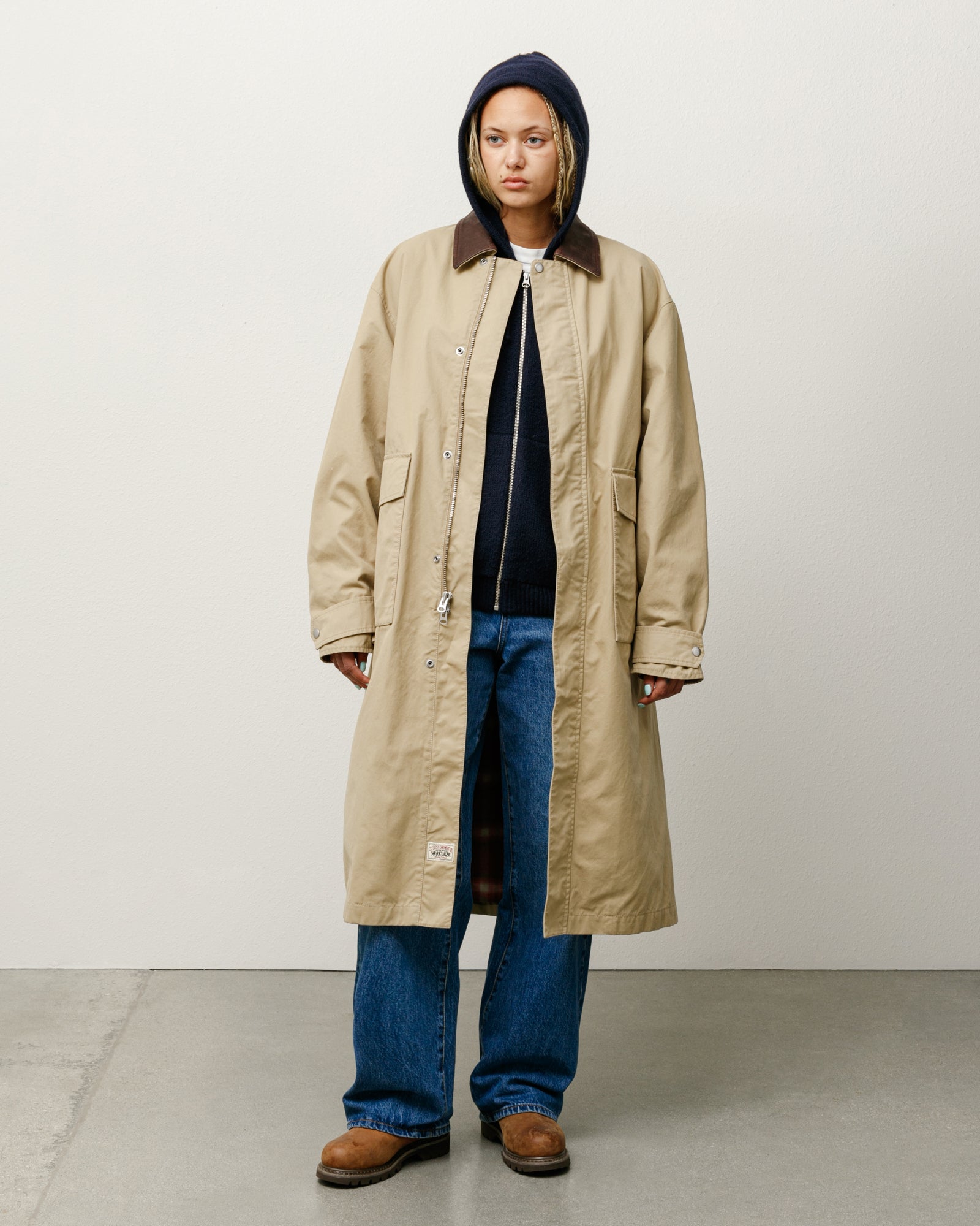 Duster Mens Long Sleeve In Khaki