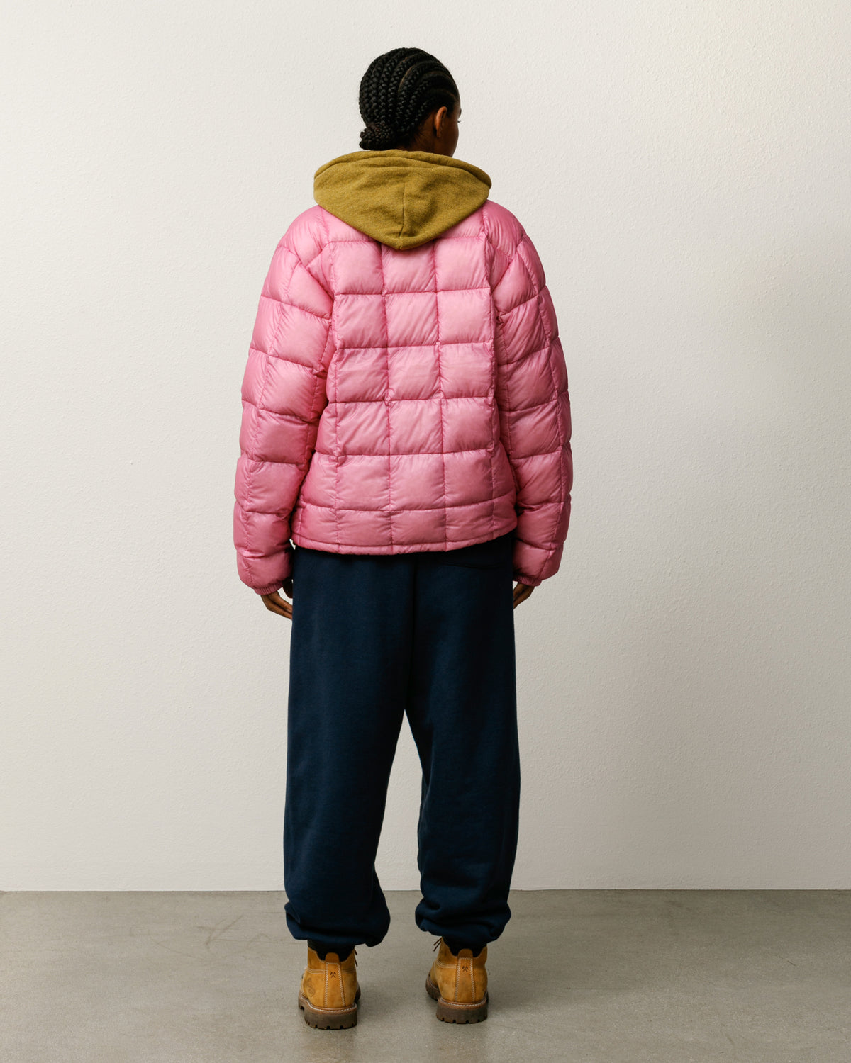 Midweight Puffer Unisex Long Sleeve In Pink