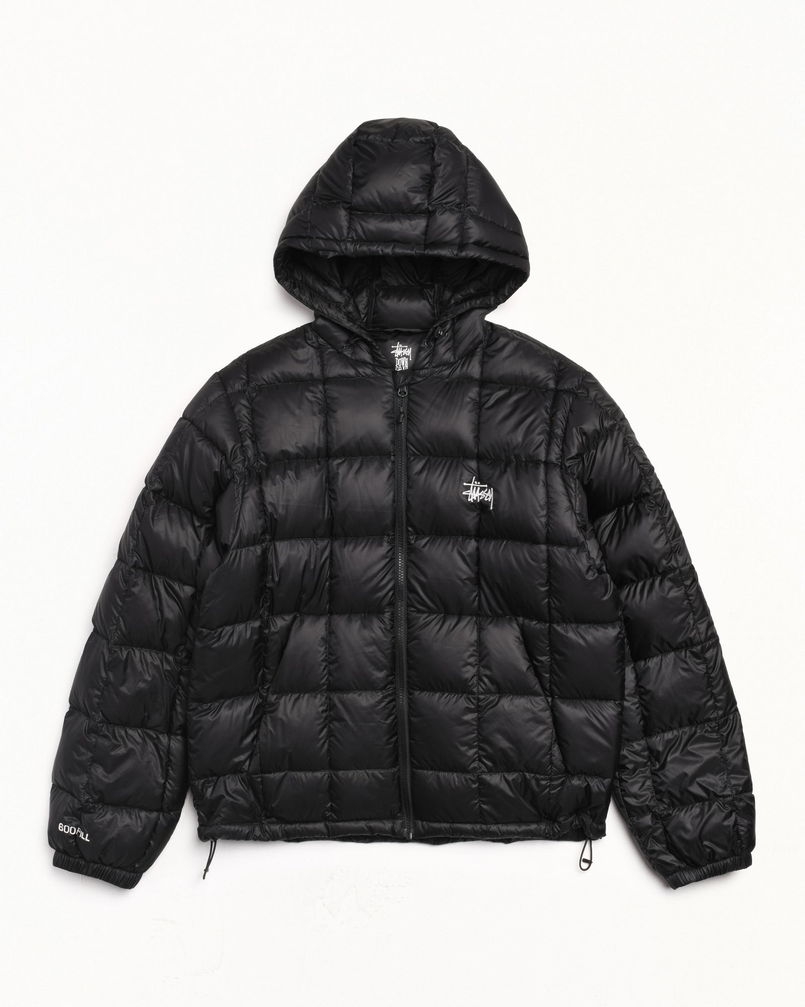 Midweight Hooded Puffer Mens Long Sleeve In Black
