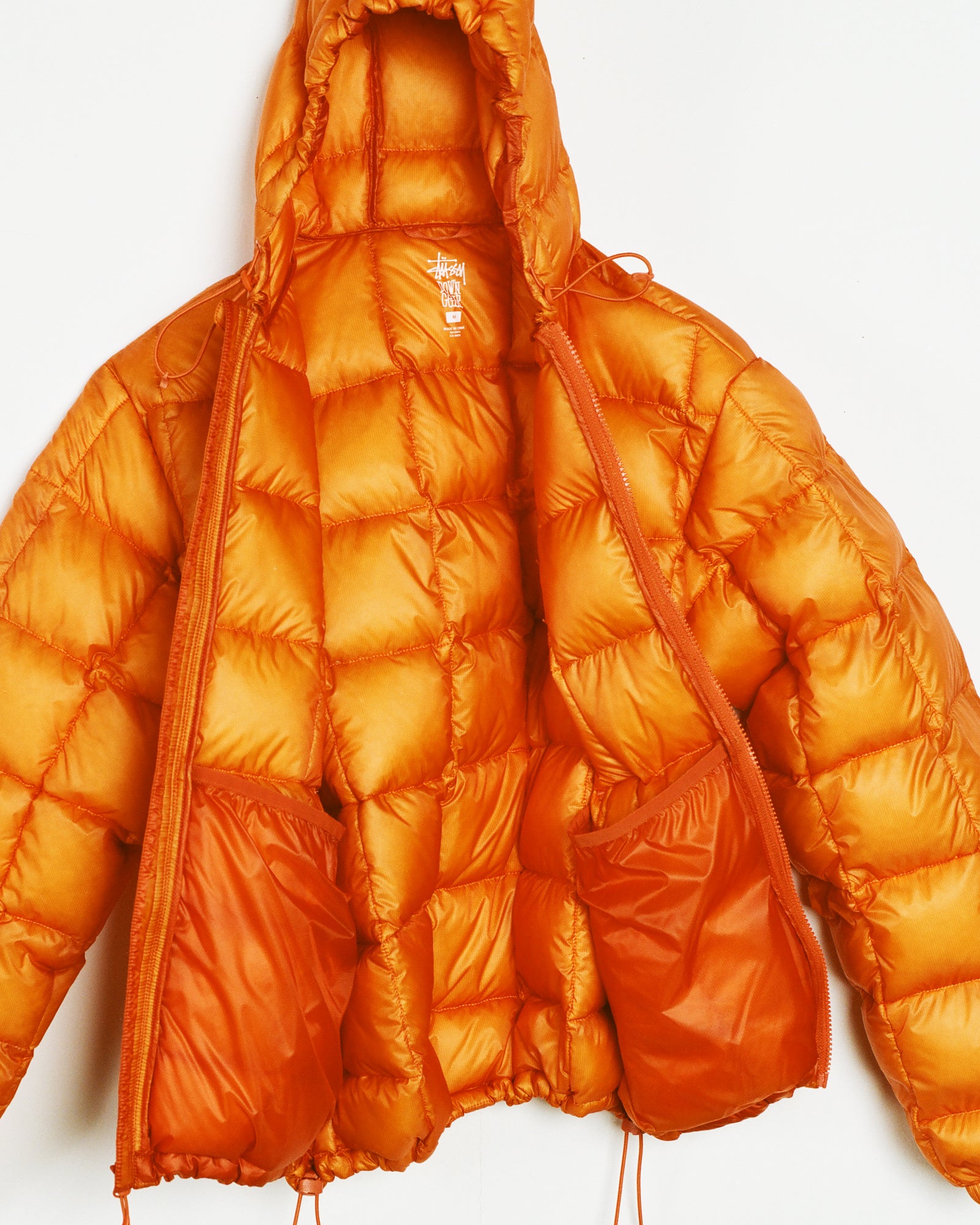 Midweight Hooded Puffer - Orange | Outerwear | Stüssy Korea