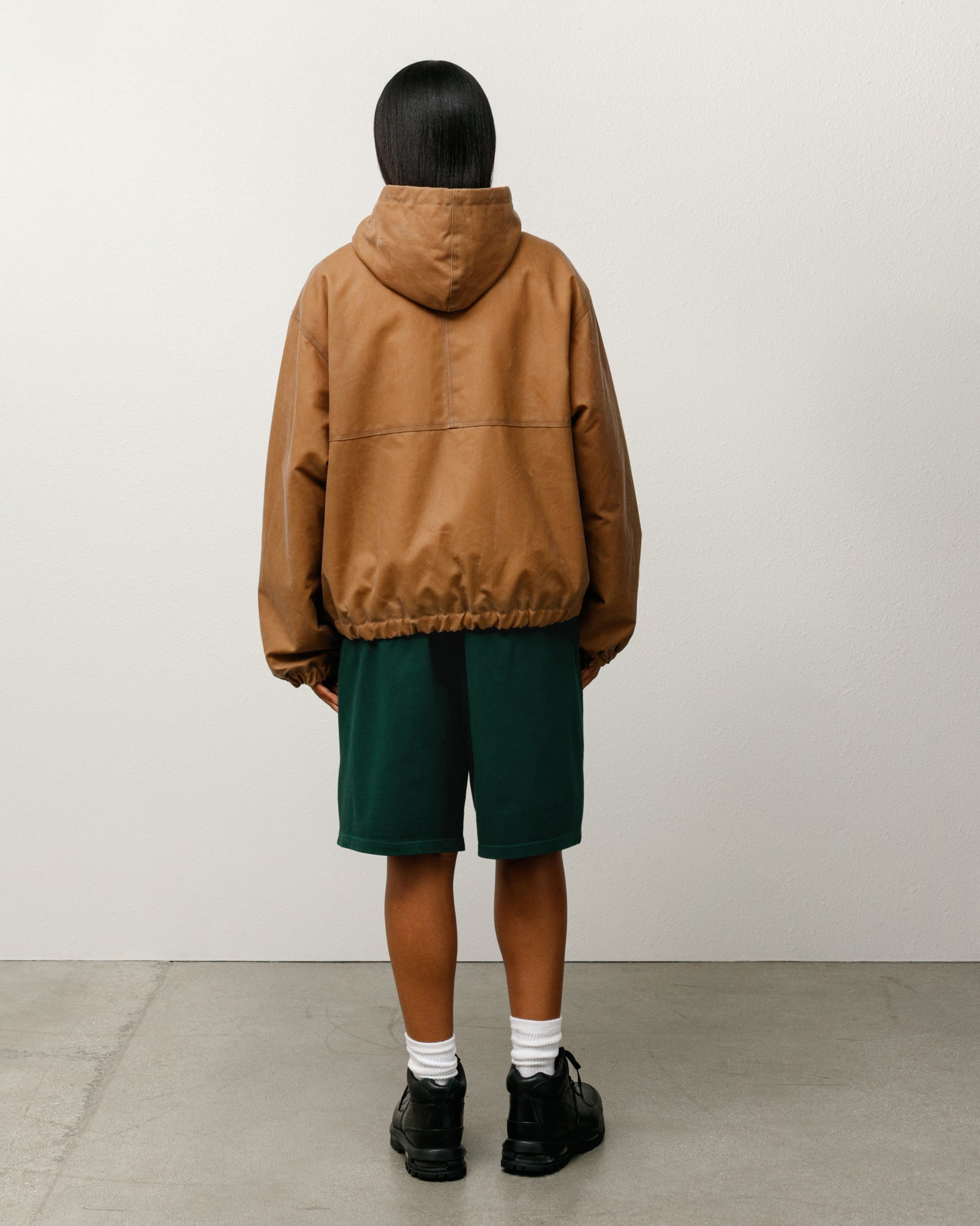 Work Jacket Waxed Cotton Mens Long Sleeve In Khaki