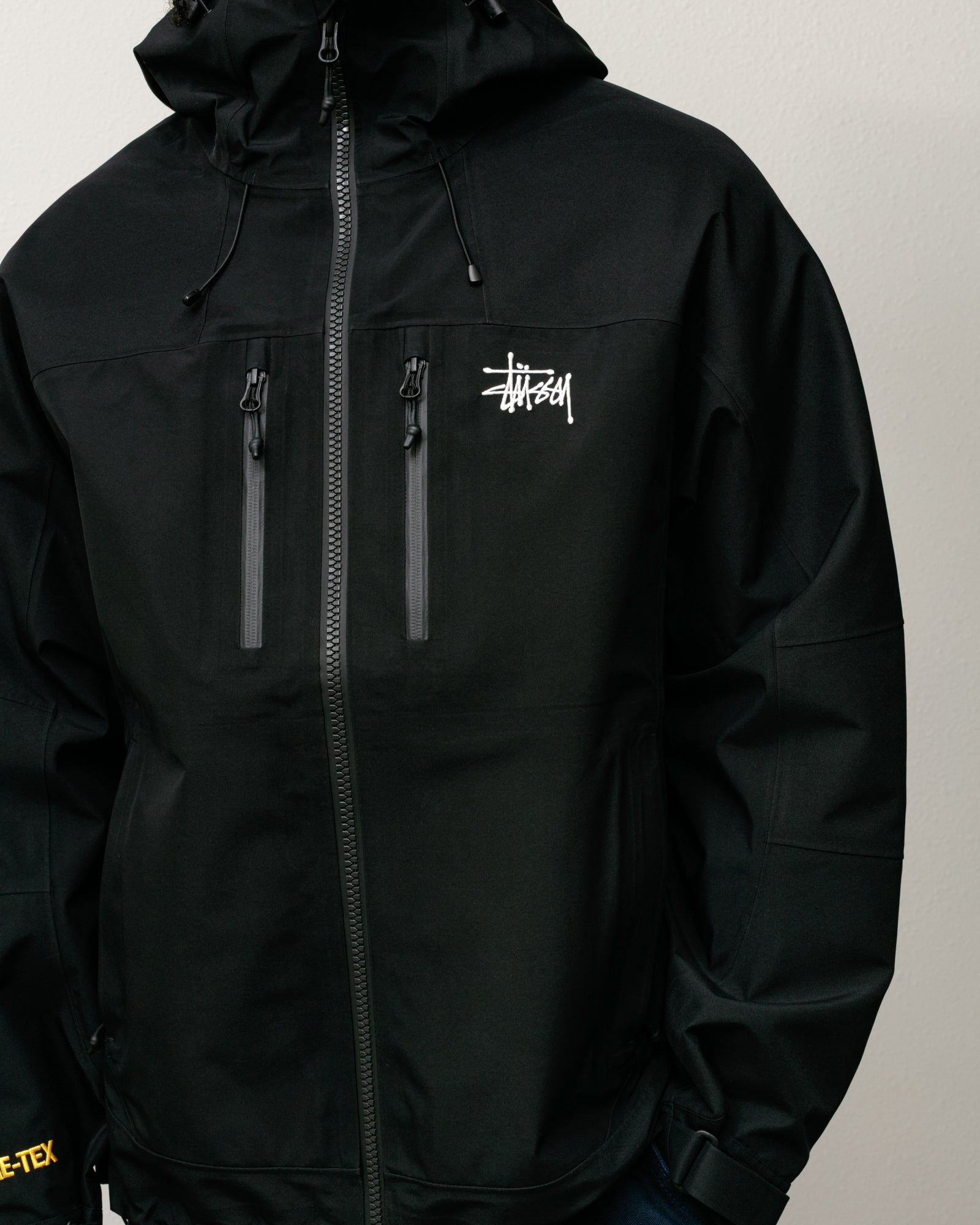 Gore-Tex® Guide Shell – Black | Outerwear | Stüssy Korea